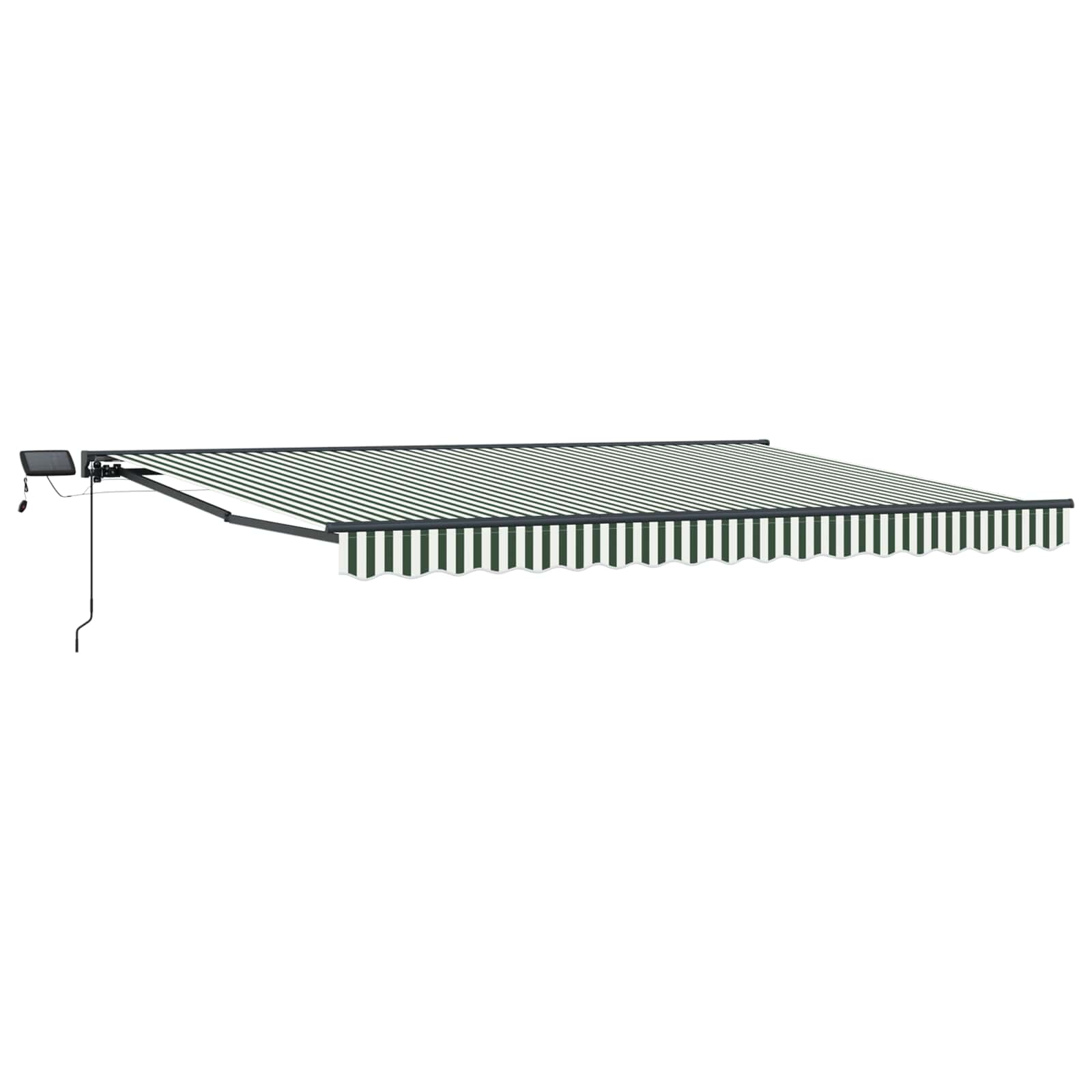 Rankinis markizės rėmas su LED Žalia, Balta, Antracito 4 x 2 m