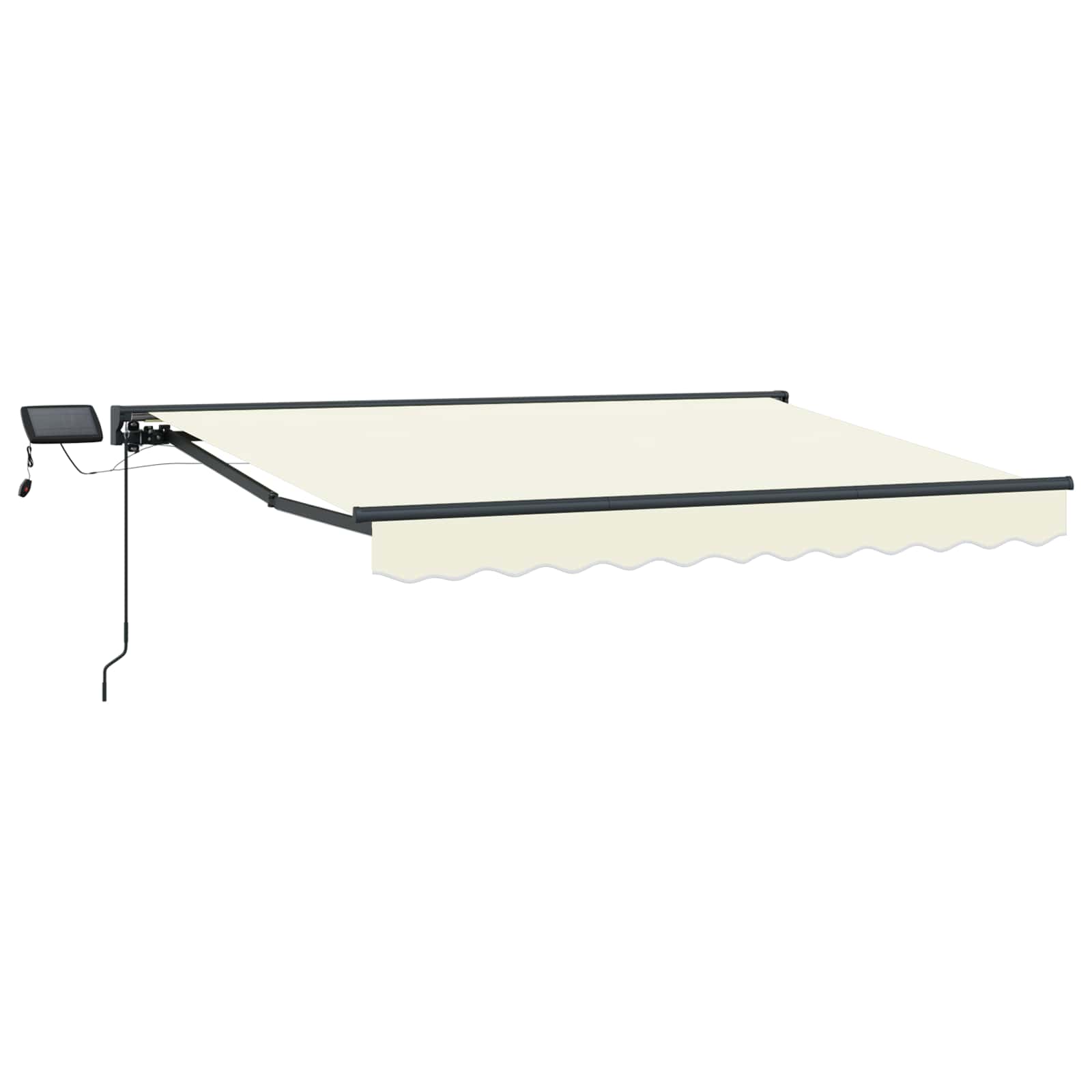 Manual Awning Frame with LED Cream 3 x 2.5 m