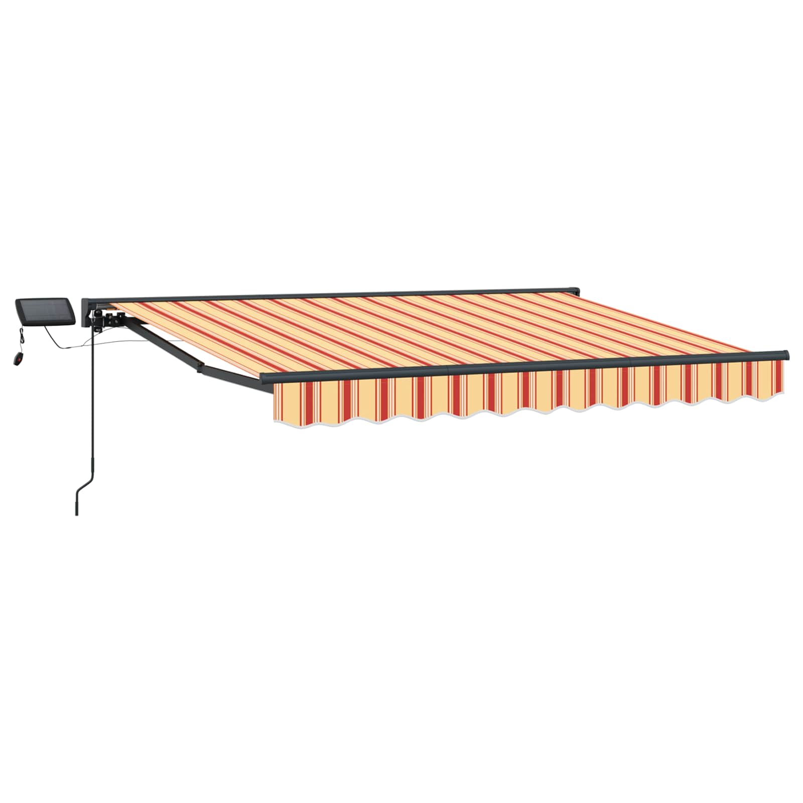 Rankinis markizės rėmas su LED Geltona ir Oranžinė 3,5 x 2,5 m