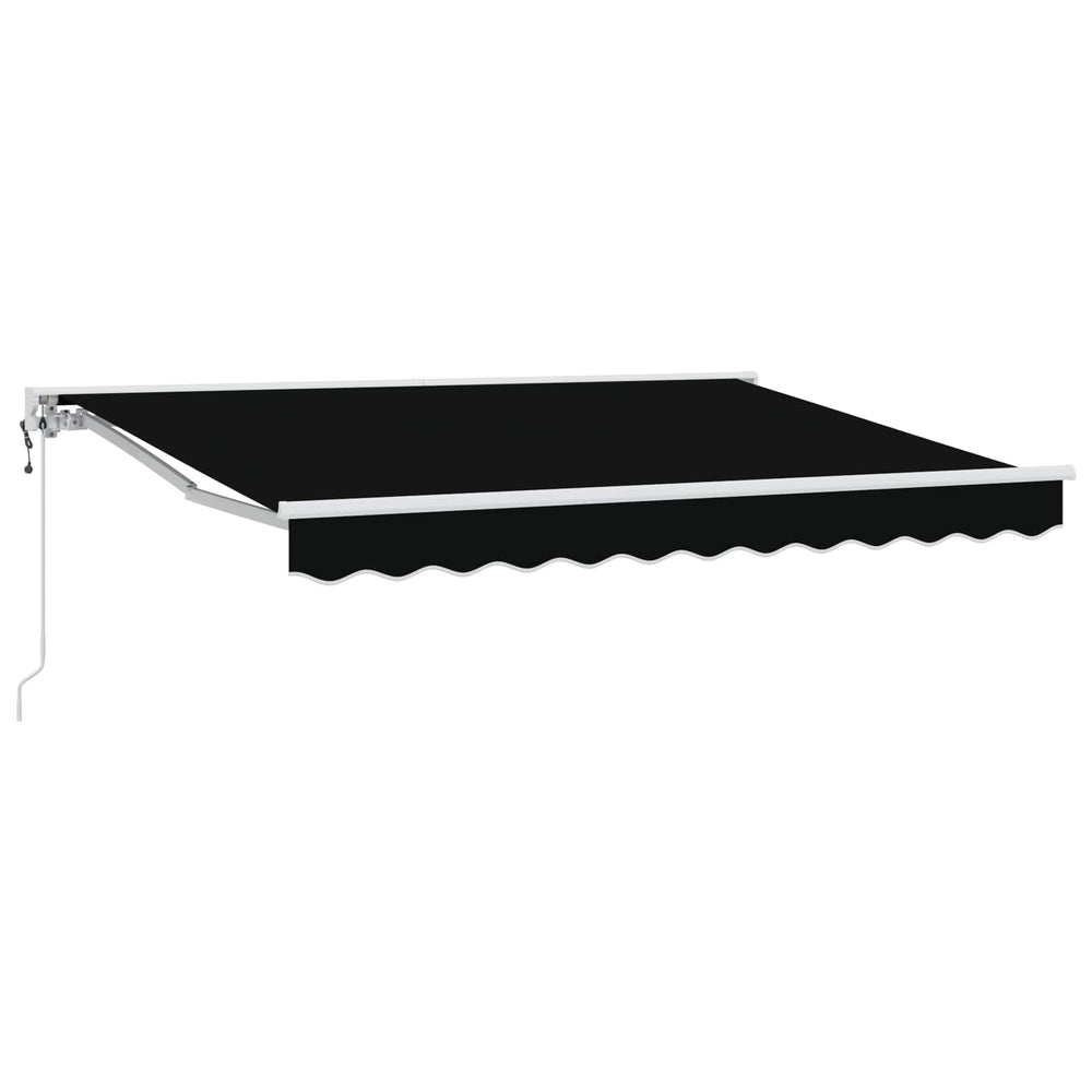 Retractable Electric Awning Black 3 x 2.5 m