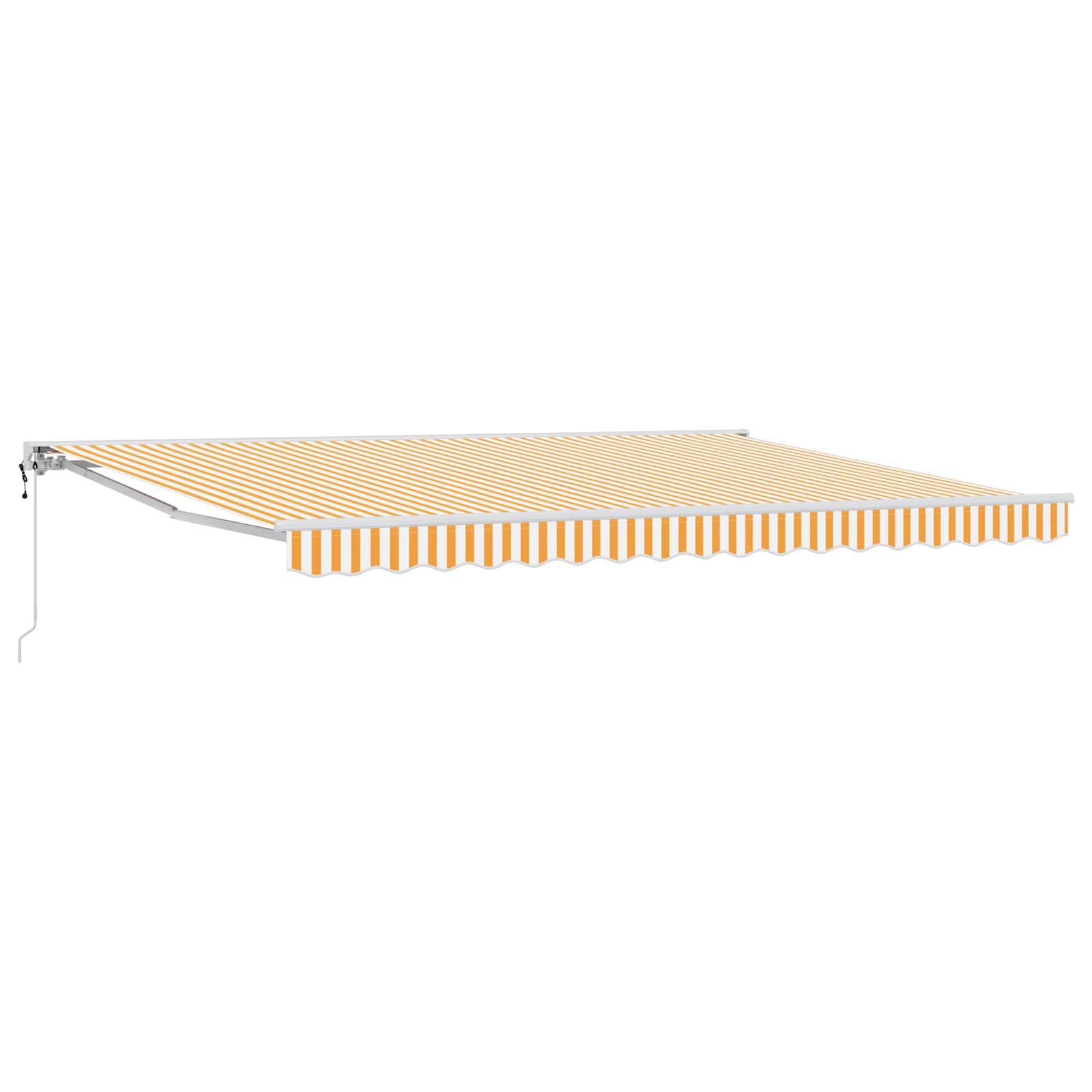 Dzeltena elektriskā izvelkamā pergola 4 × 3 m