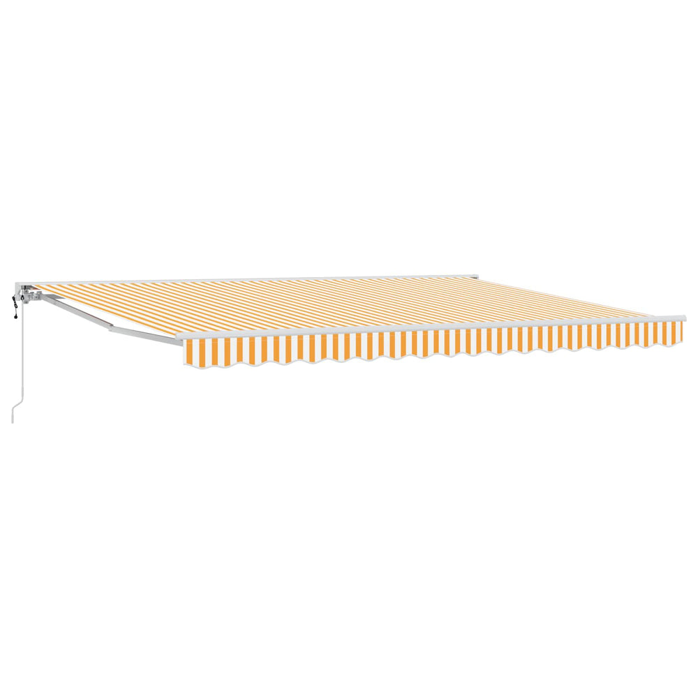 Electric Retractable Awning Orange 4.5 × 3 m