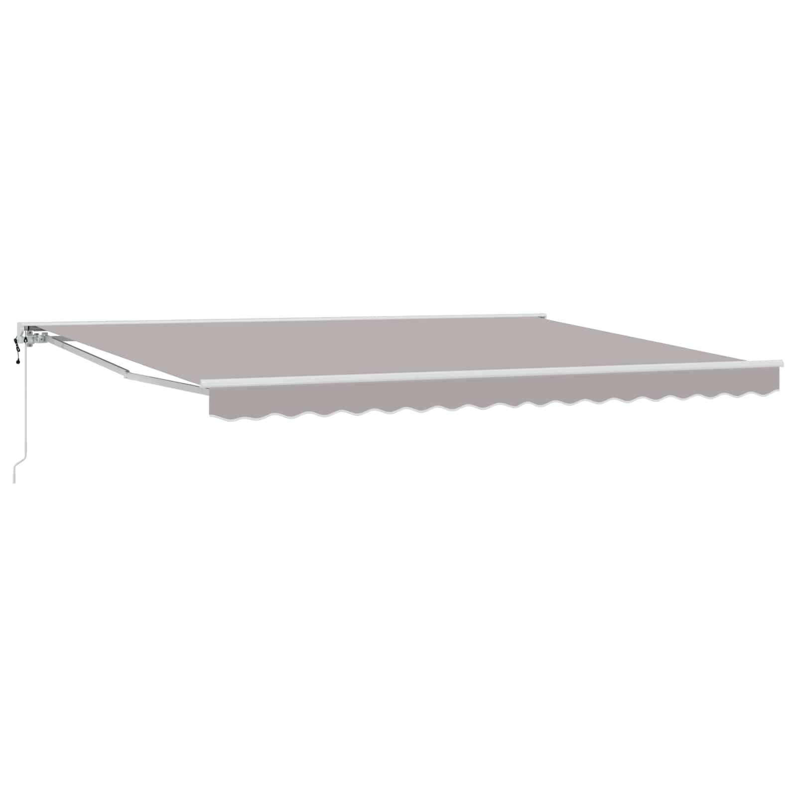Electric Retractable Awning Light Grey 4.5 × 3.5 m