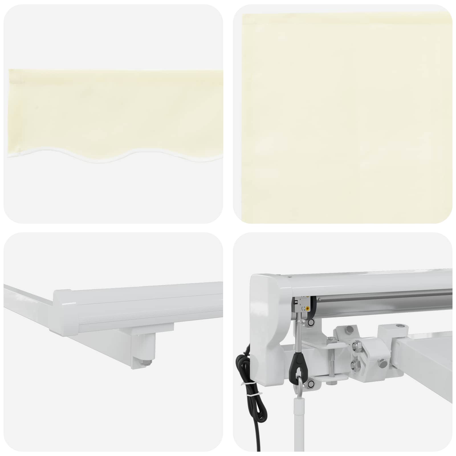 Electric Retractable Awning Cream 5 x 3 m