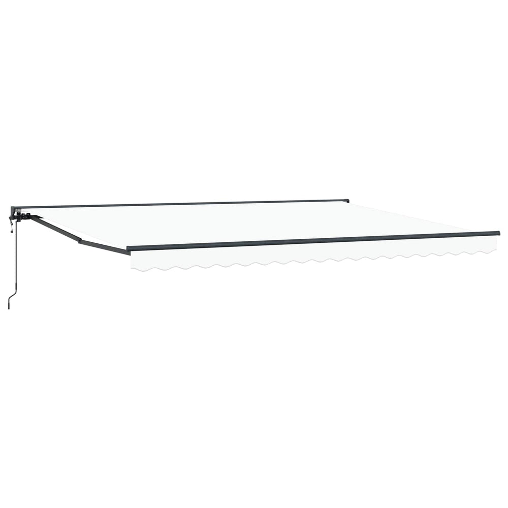 Electric Retractable Awning White 4 × 3.5 m