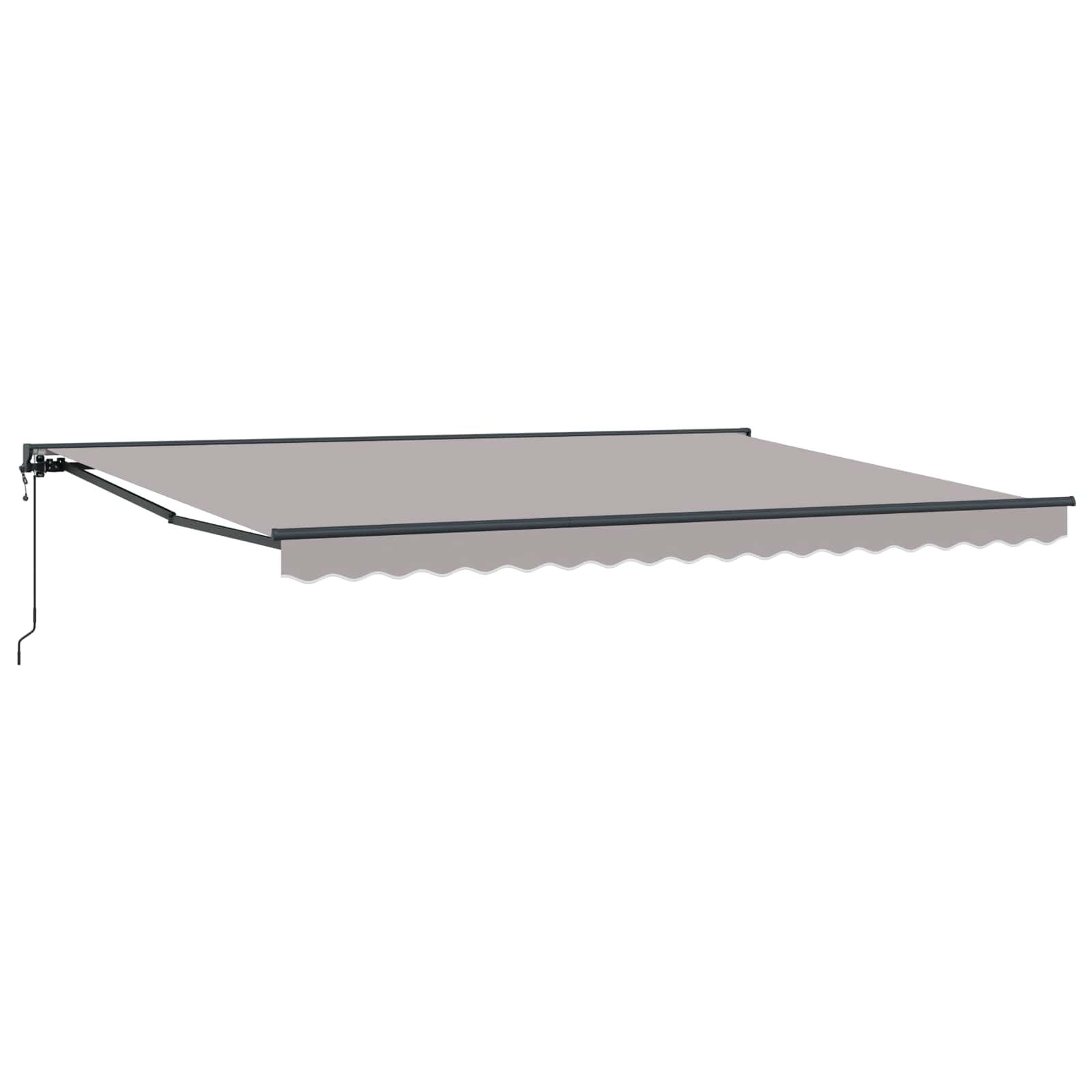 Electric Retractable Awning Light Grey and Anthracite
