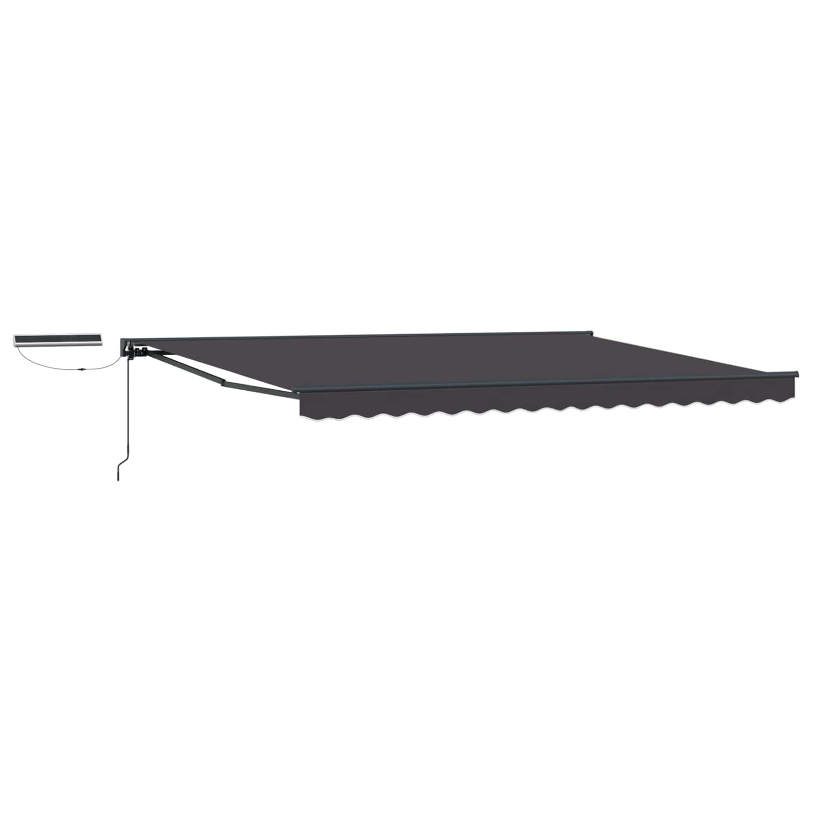 Retractable Electric Awning Anthracite 4 x 3 m