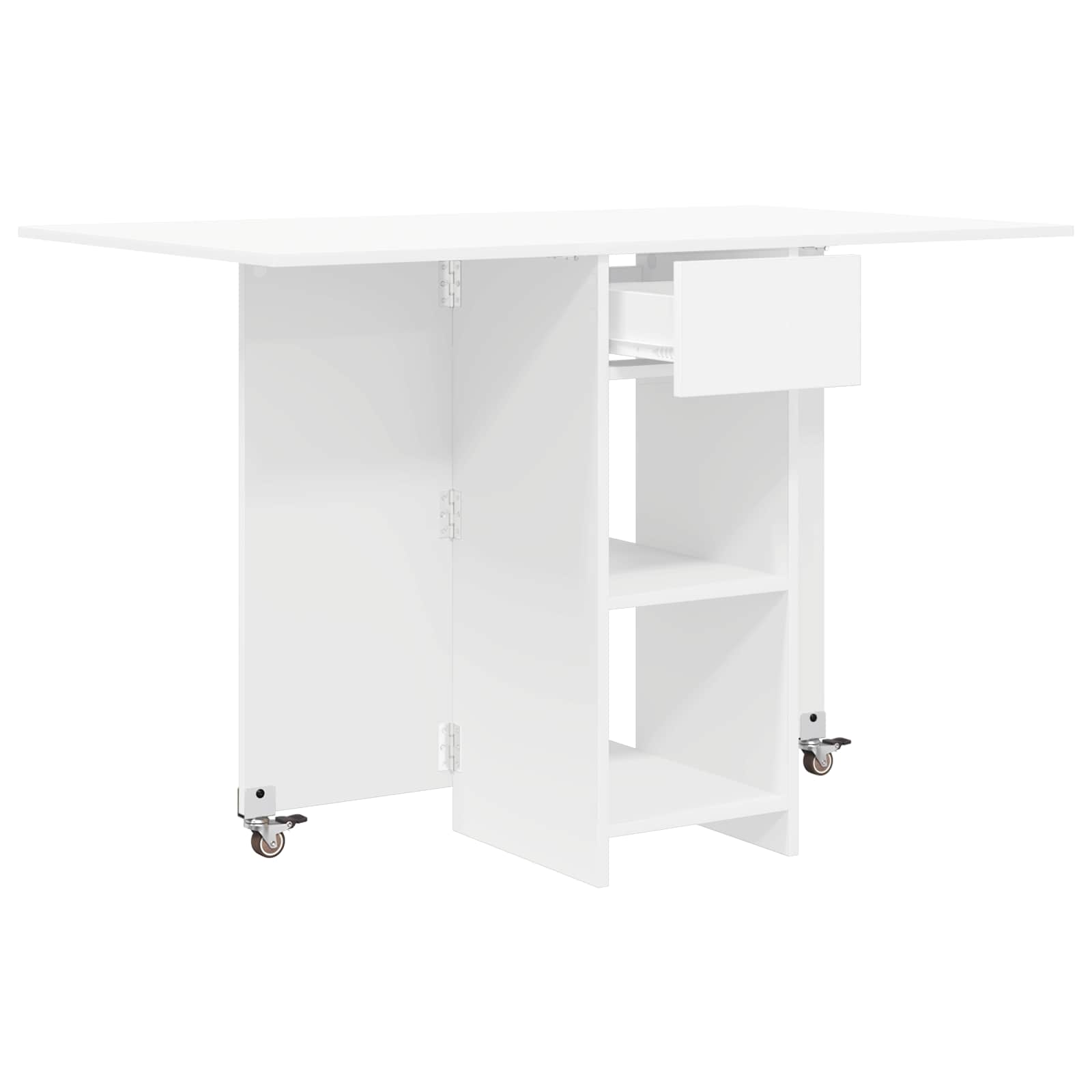 Valgomojo stalas 115 x 70 x 75 cm Apdirbta mediena Balta
