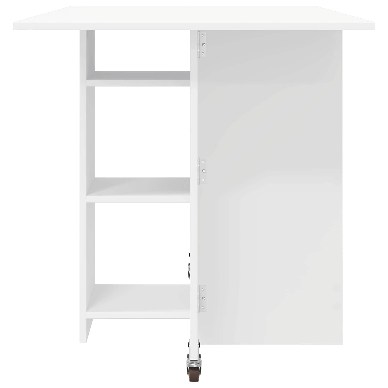 Valgomojo stalas 115 x 70 x 75 cm Apdirbta mediena Balta