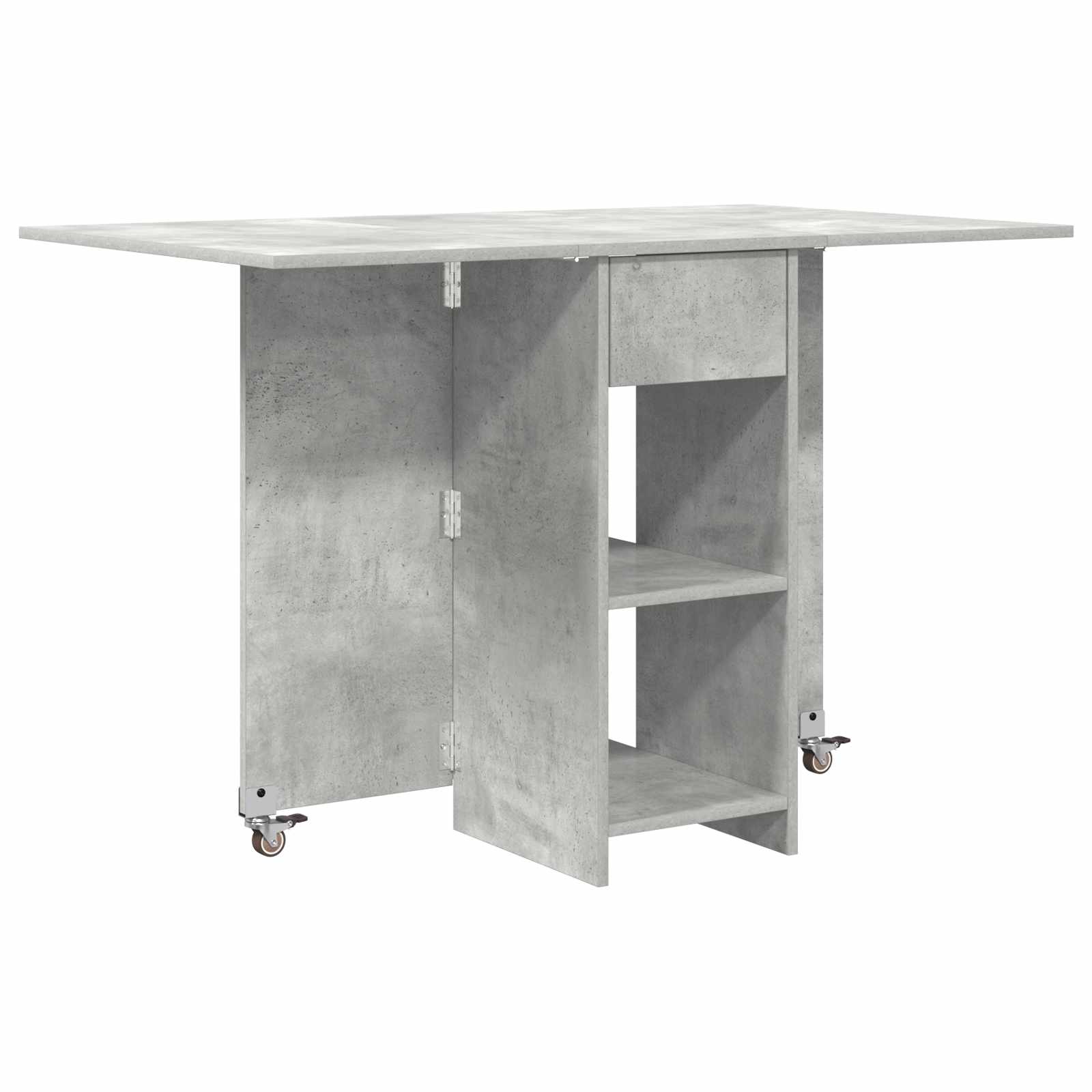 Valgomojo stalas 115 x 70 x 75 cm Apdirbta mediena Betono pilka