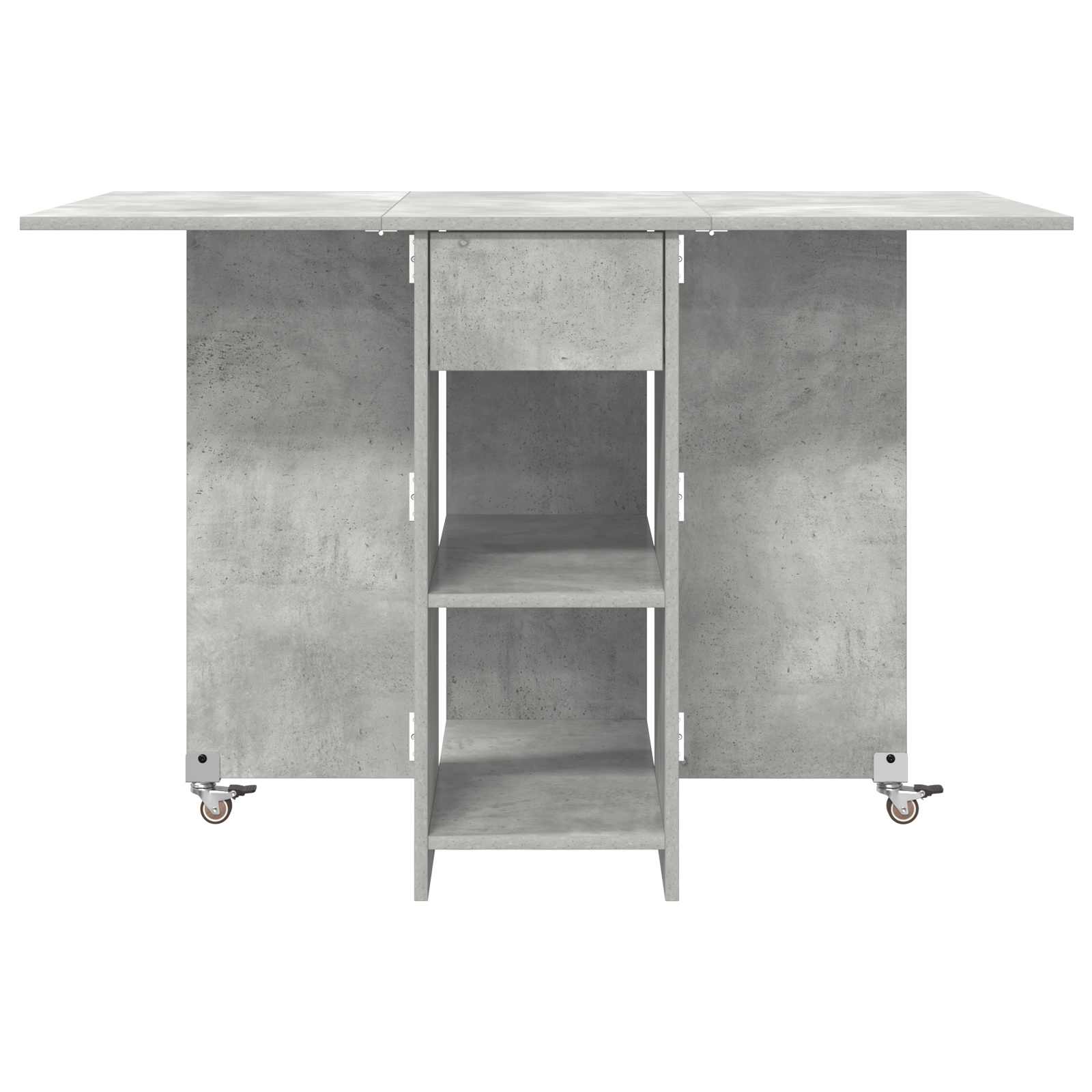 Valgomojo stalas 115 x 70 x 75 cm Apdirbta mediena Betono pilka