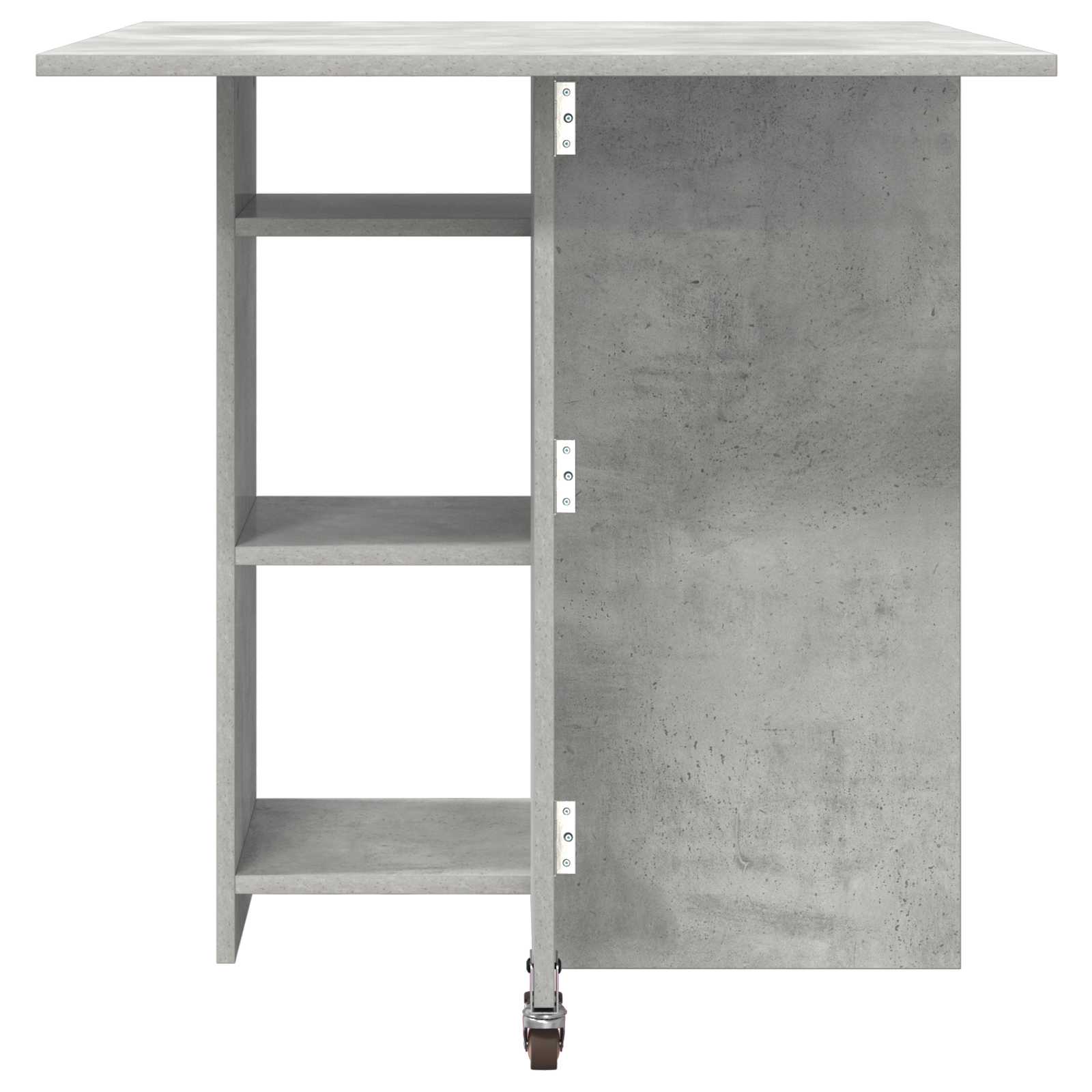 Valgomojo stalas 115 x 70 x 75 cm Apdirbta mediena Betono pilka