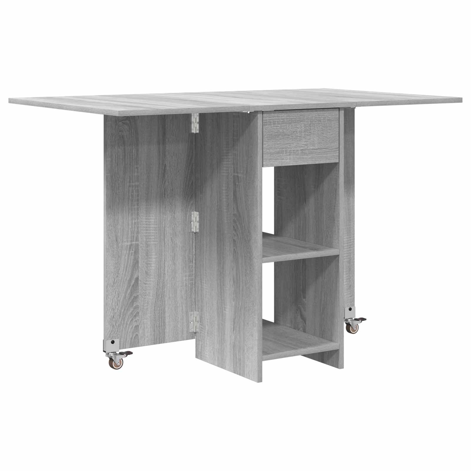 Valgomojo stalas 115 x 70 x 75 cm Apdirbta mediena Pilka Sonoma