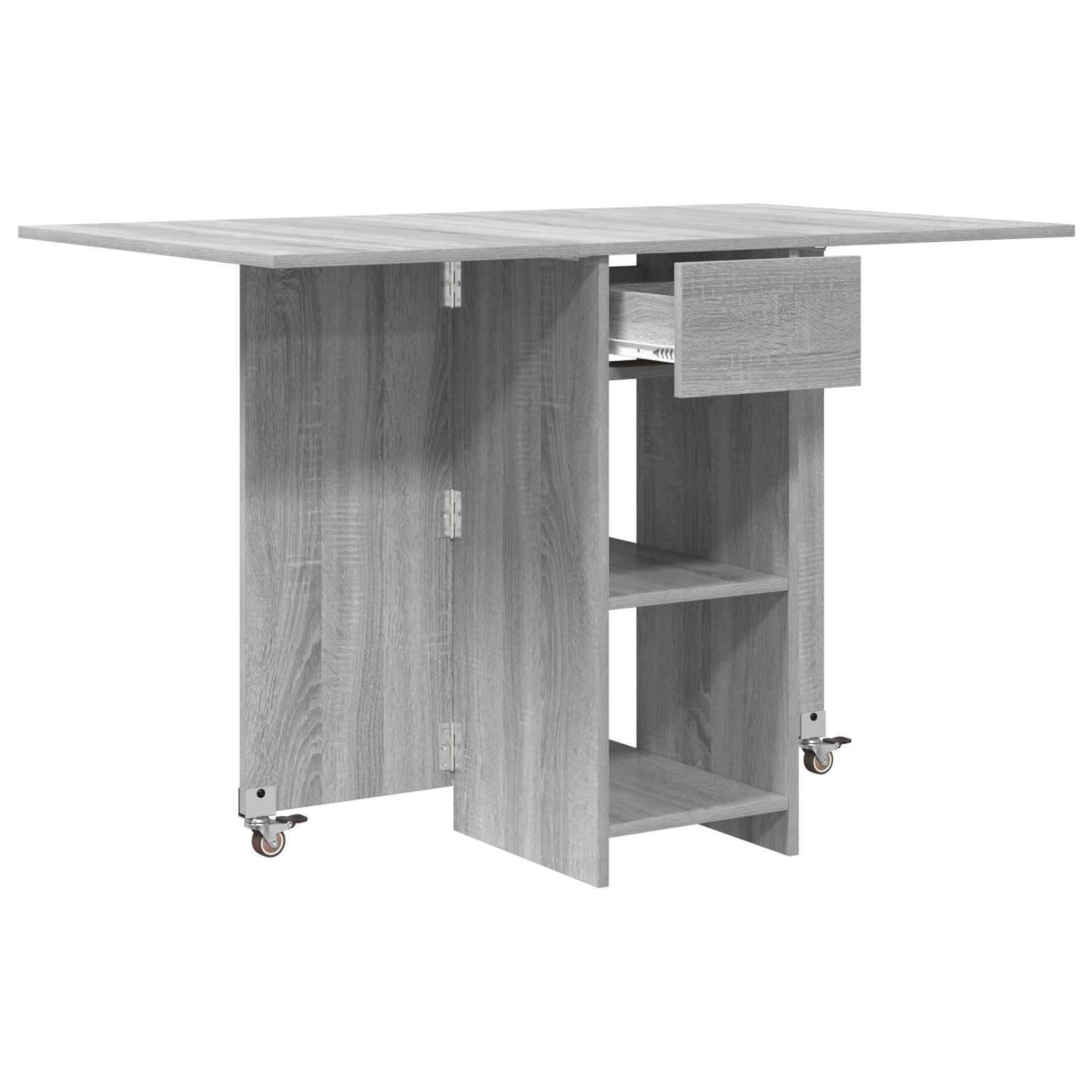 Valgomojo stalas 115 x 70 x 75 cm Apdirbta mediena Pilka Sonoma