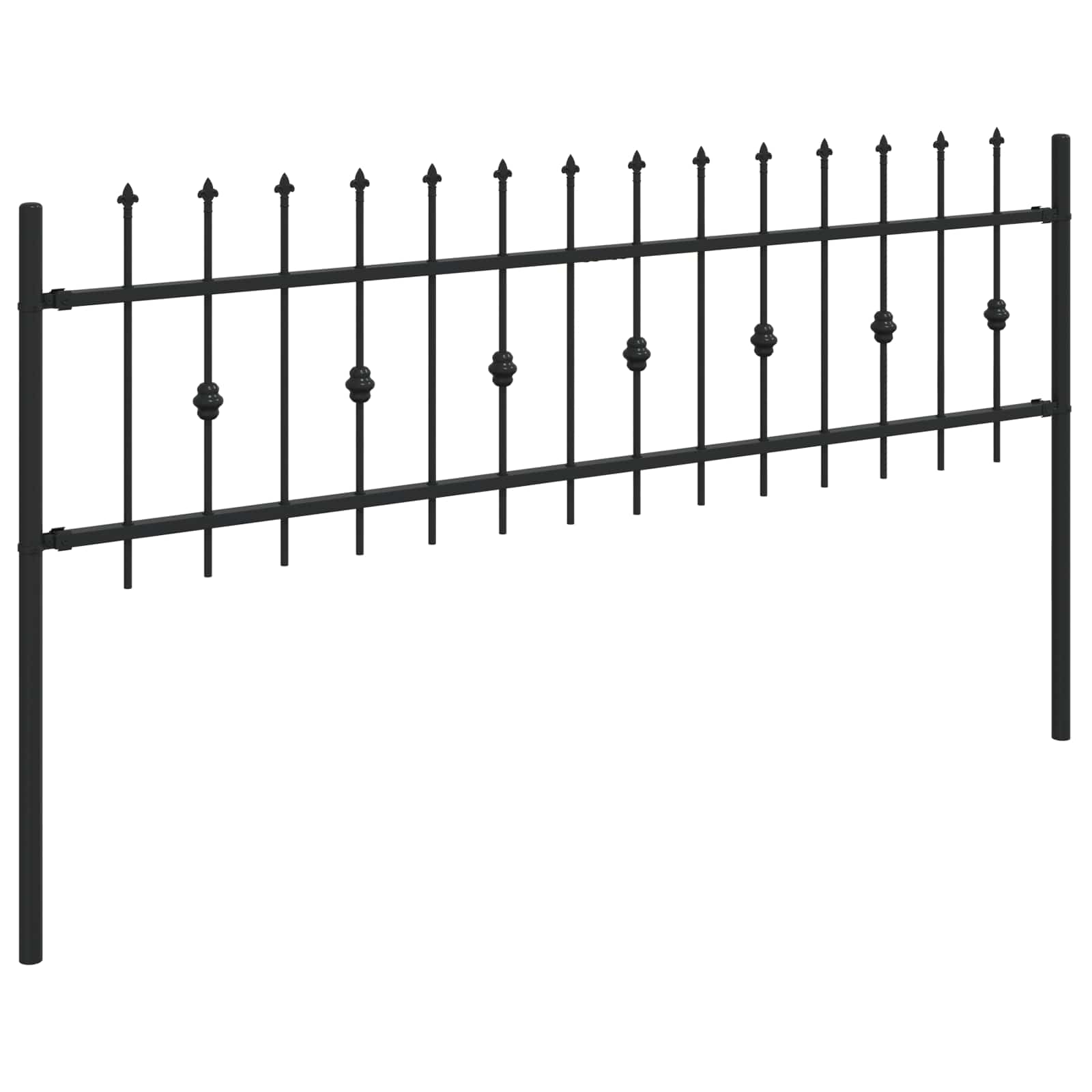 Spyruoklinė tvora Juoda 200 x 130 cm