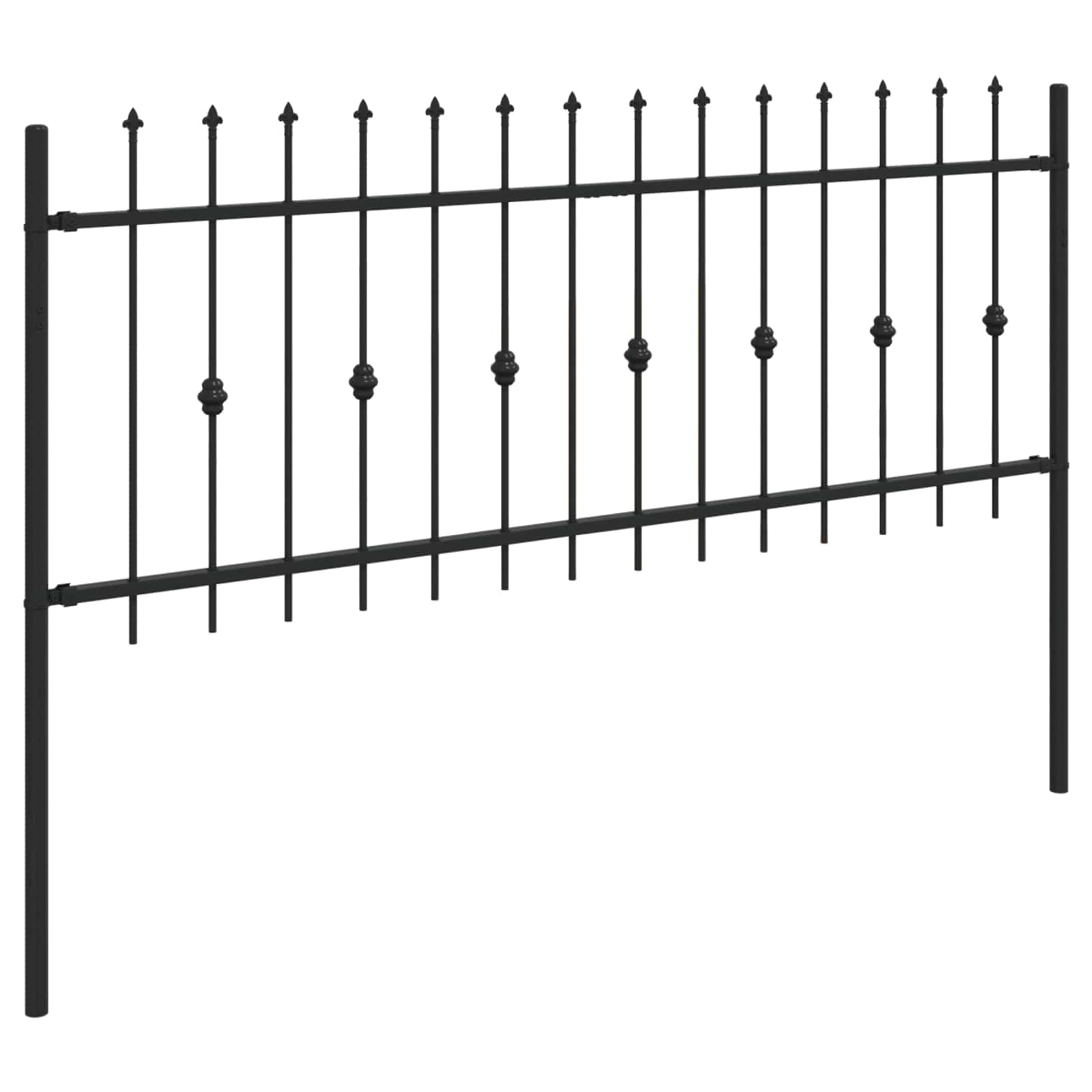 Spyruoklinė tvora Juoda 200 x 130 cm