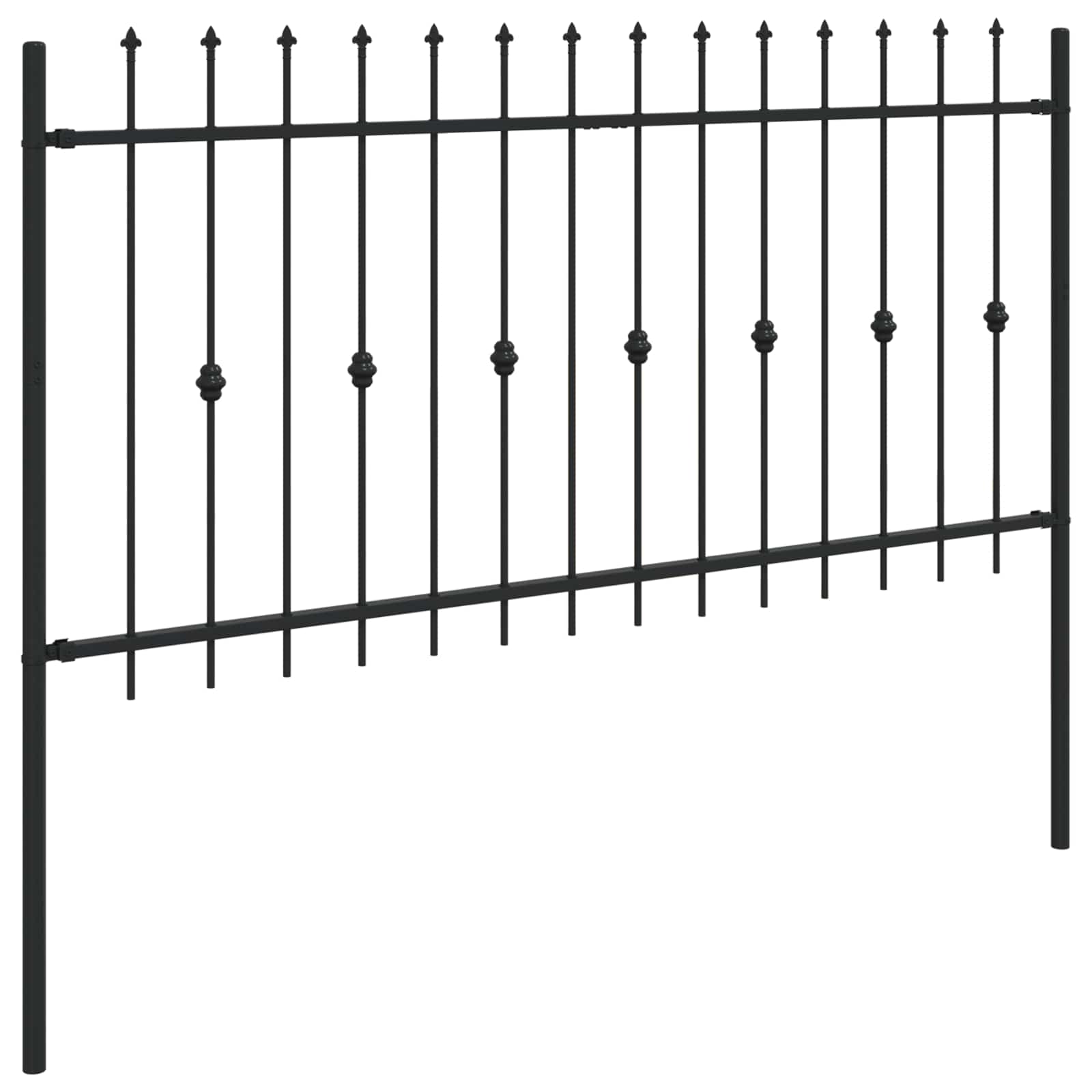 Spyruoklinė tvora Juoda 200 x 150 cm