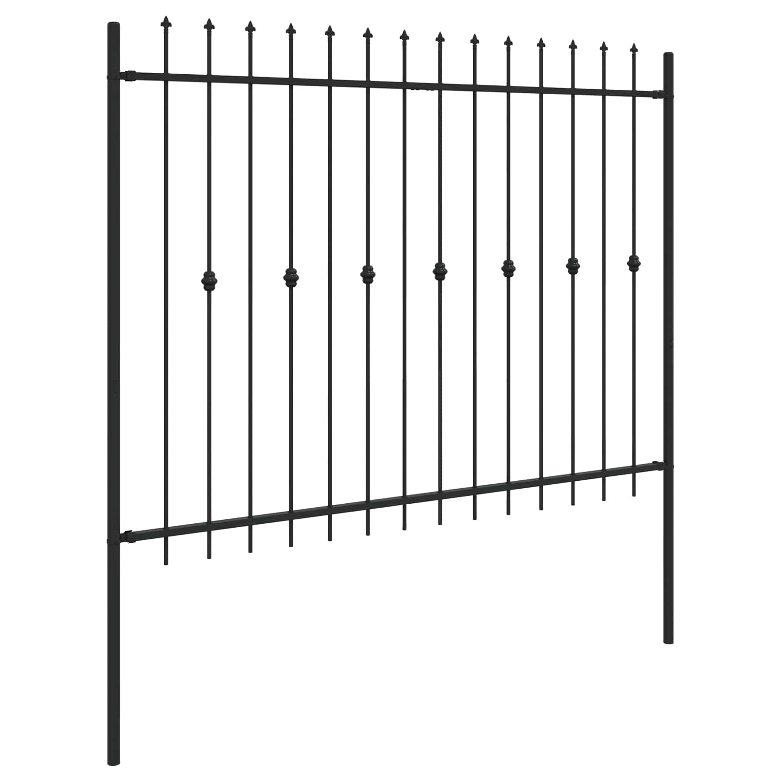 Spyruoklinė tvora Juoda 200 x 200 cm