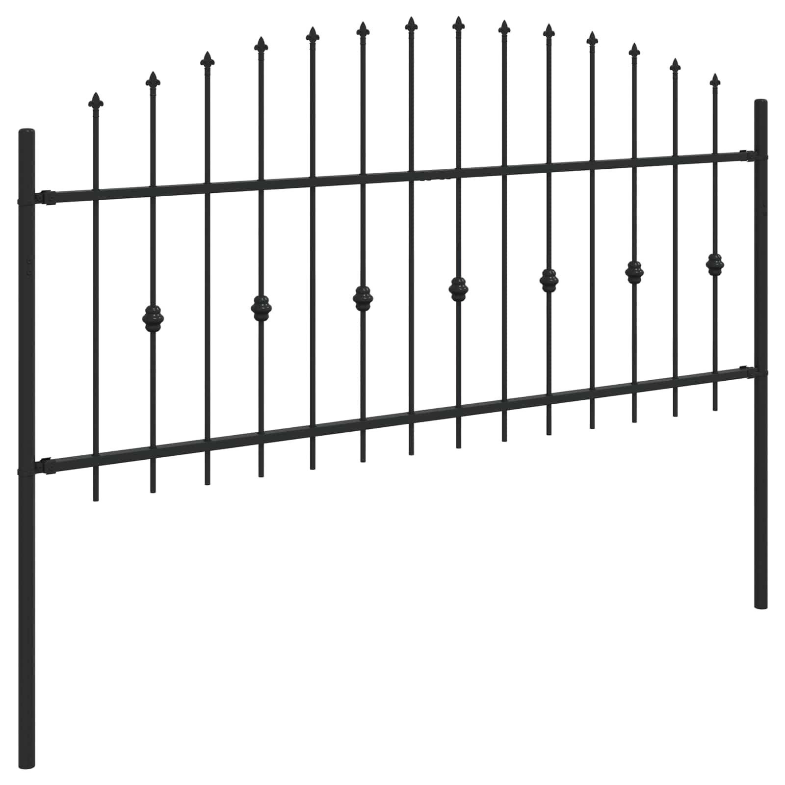 Spyruoklinė tvora Juoda 200 x 130 cm