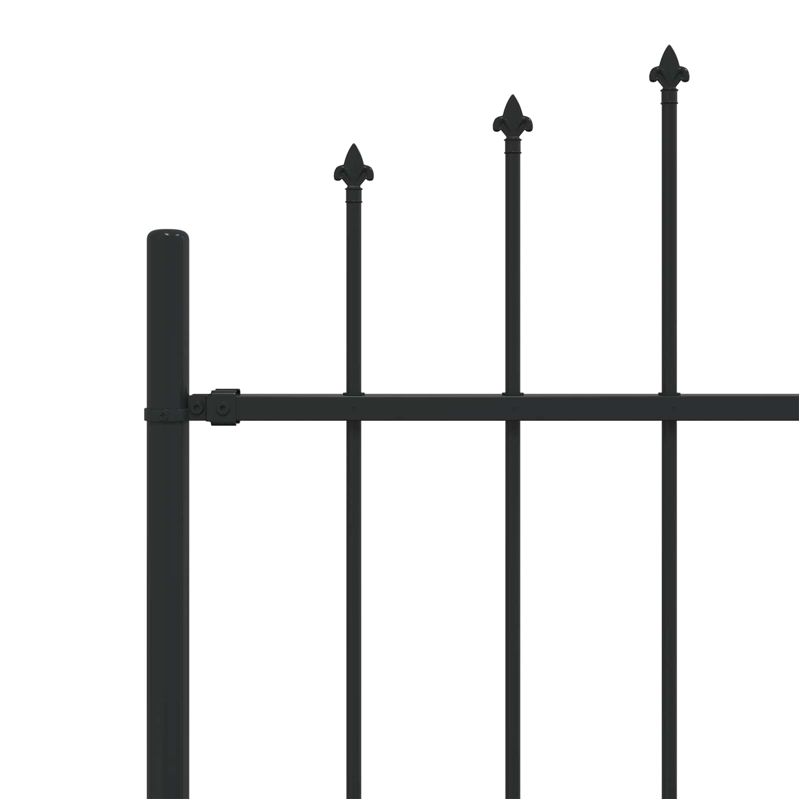 Spring-loaded Fence Black 200 x 130 cm