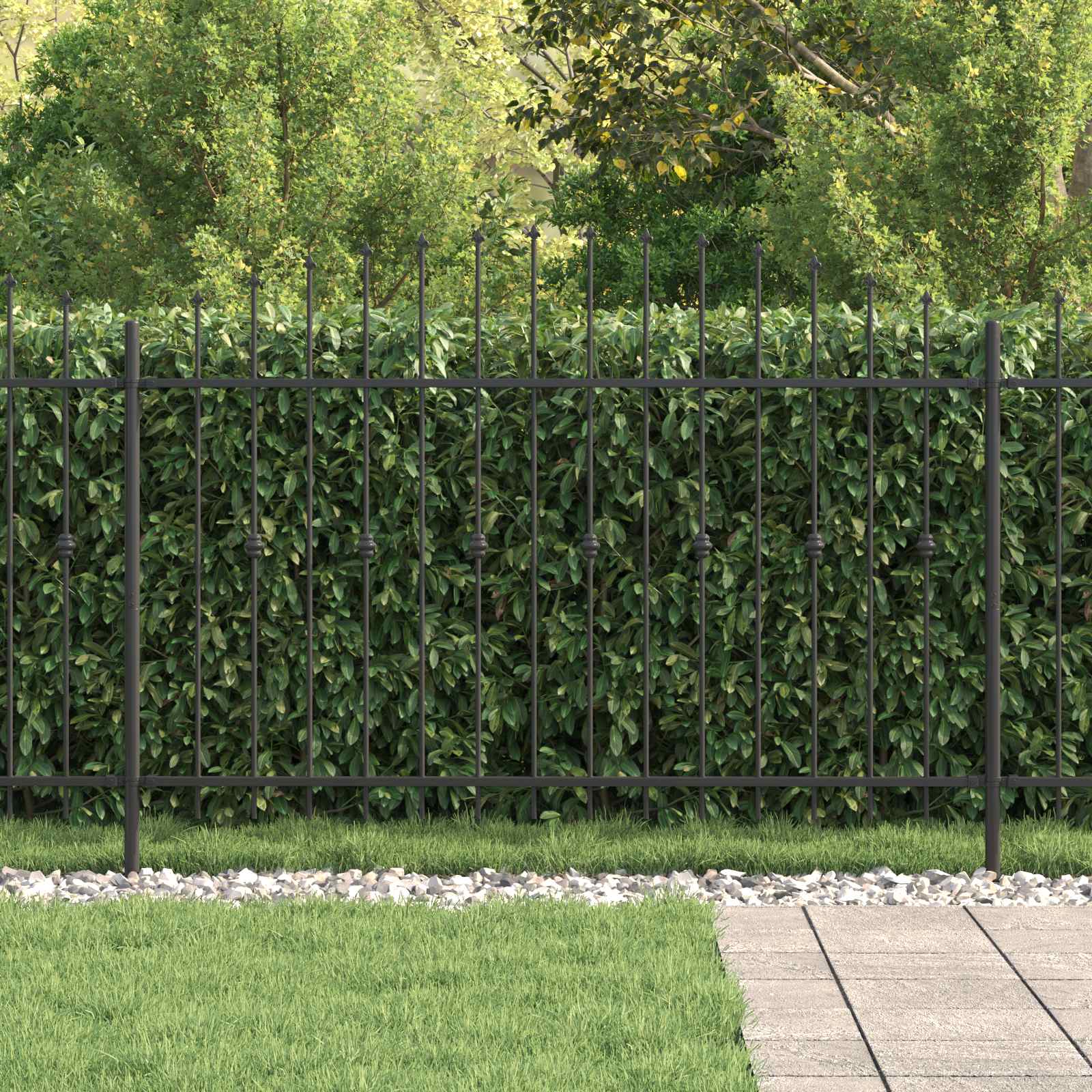 Spring-loaded Fence Black 200 x 130 cm