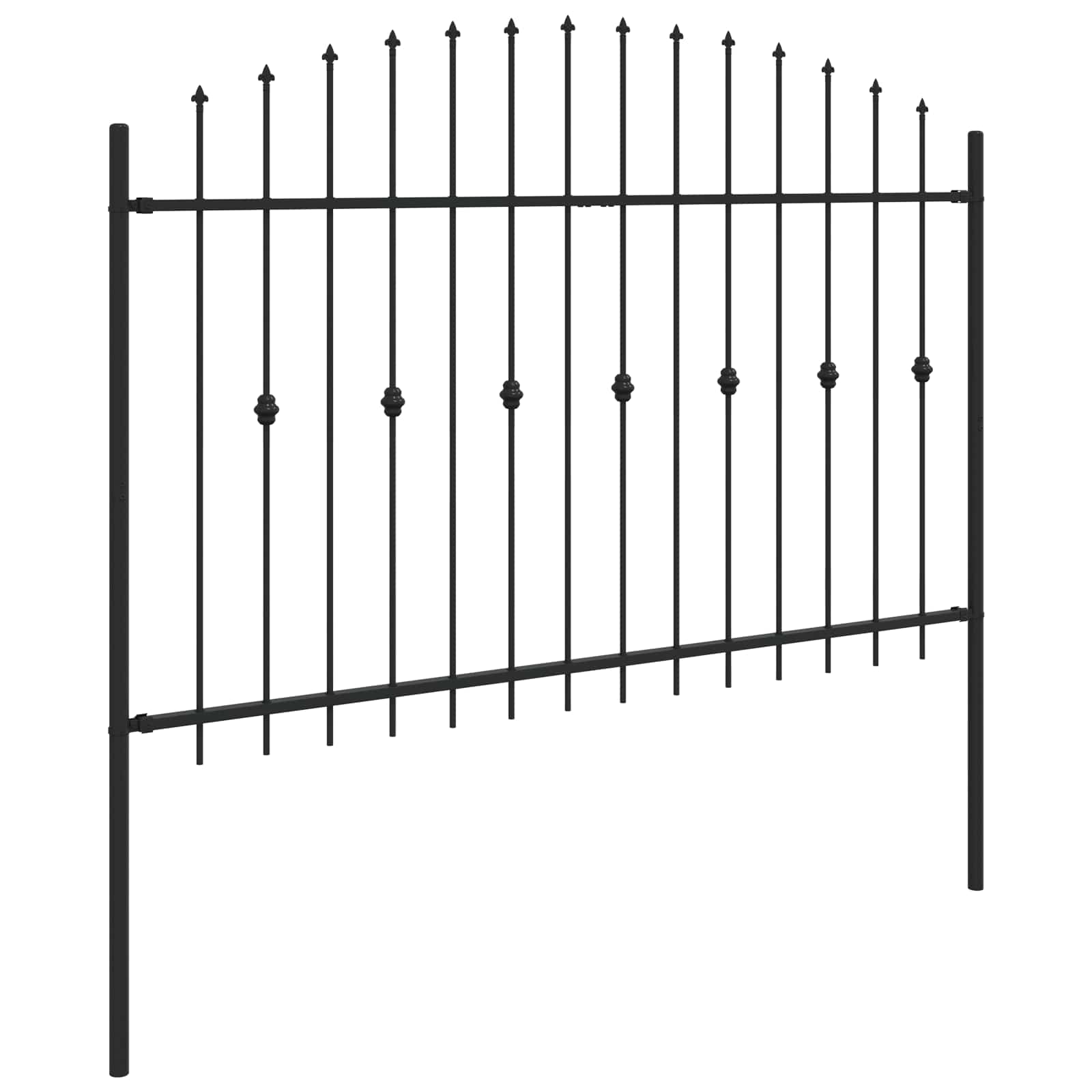 Spring-loaded Fence Black 200 x 130 cm