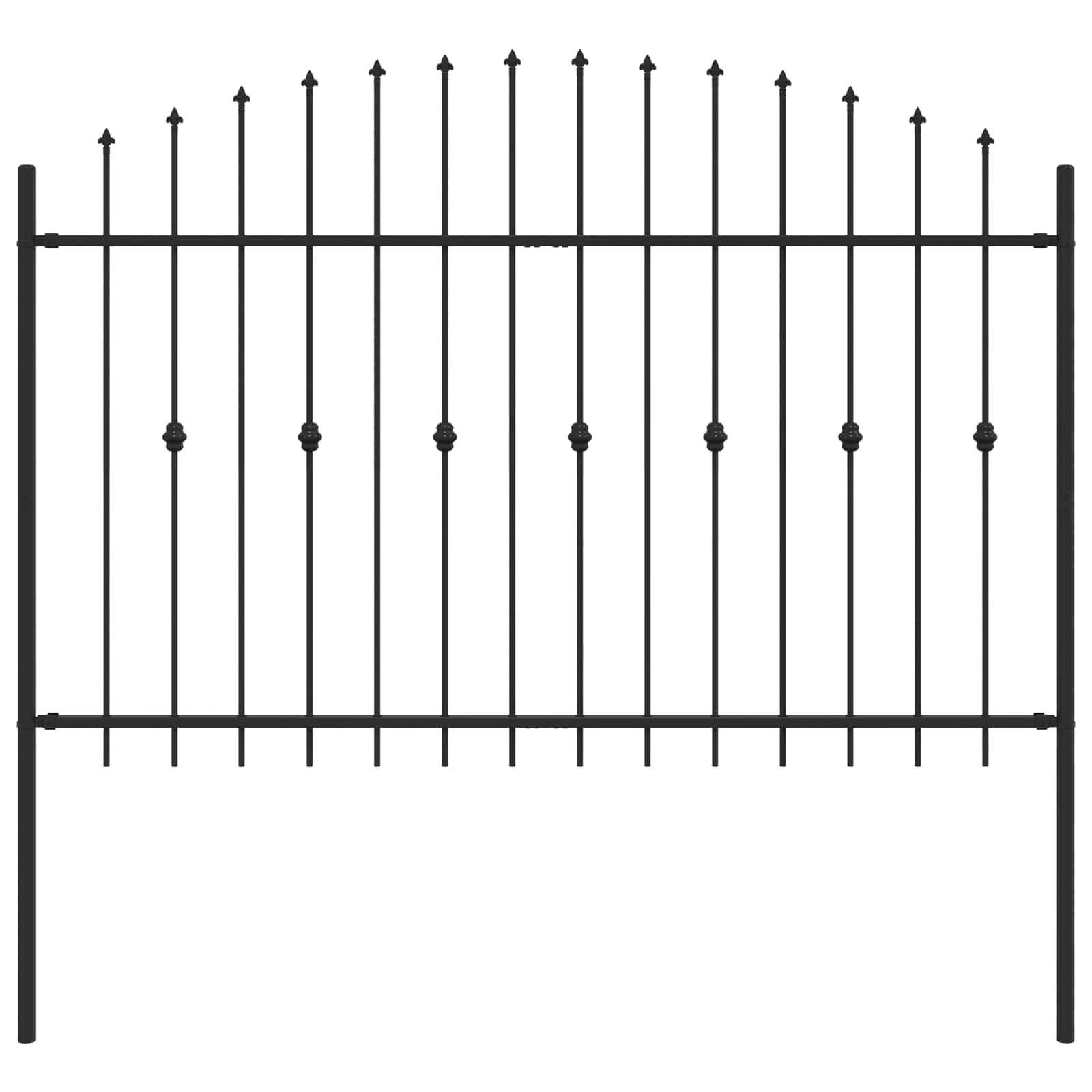 Spring-loaded Fence Black 200 x 130 cm