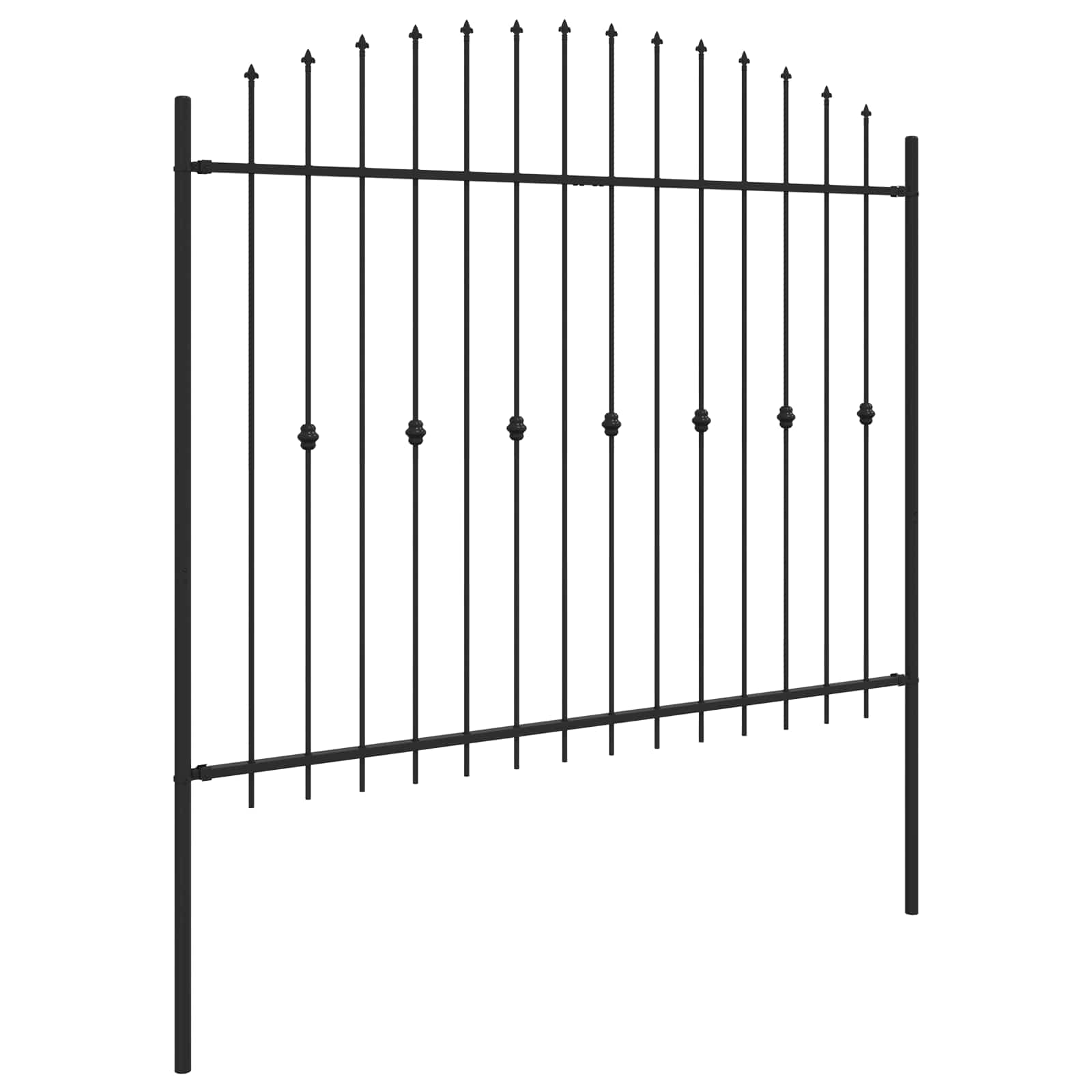 Spring Fence Black 200 x 200 cm