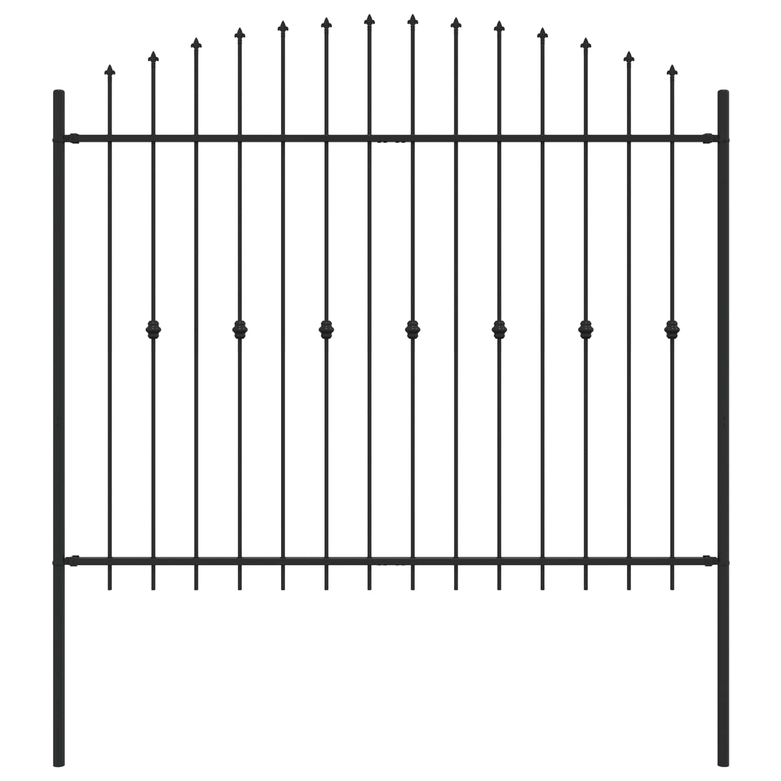 Spring Fence Black 200 x 200 cm