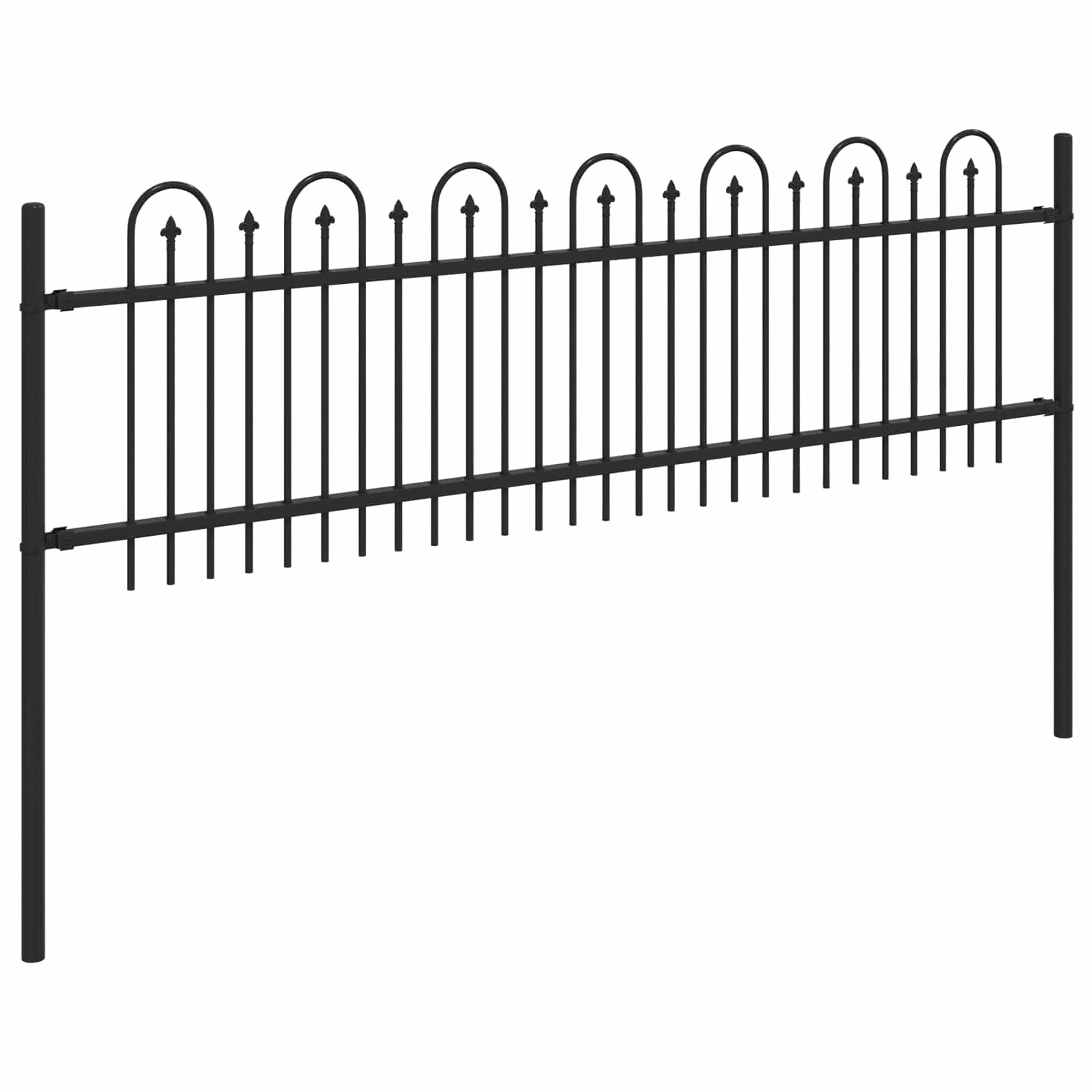 Dygliuota arkinė tvora Juoda 200 x 130 cm