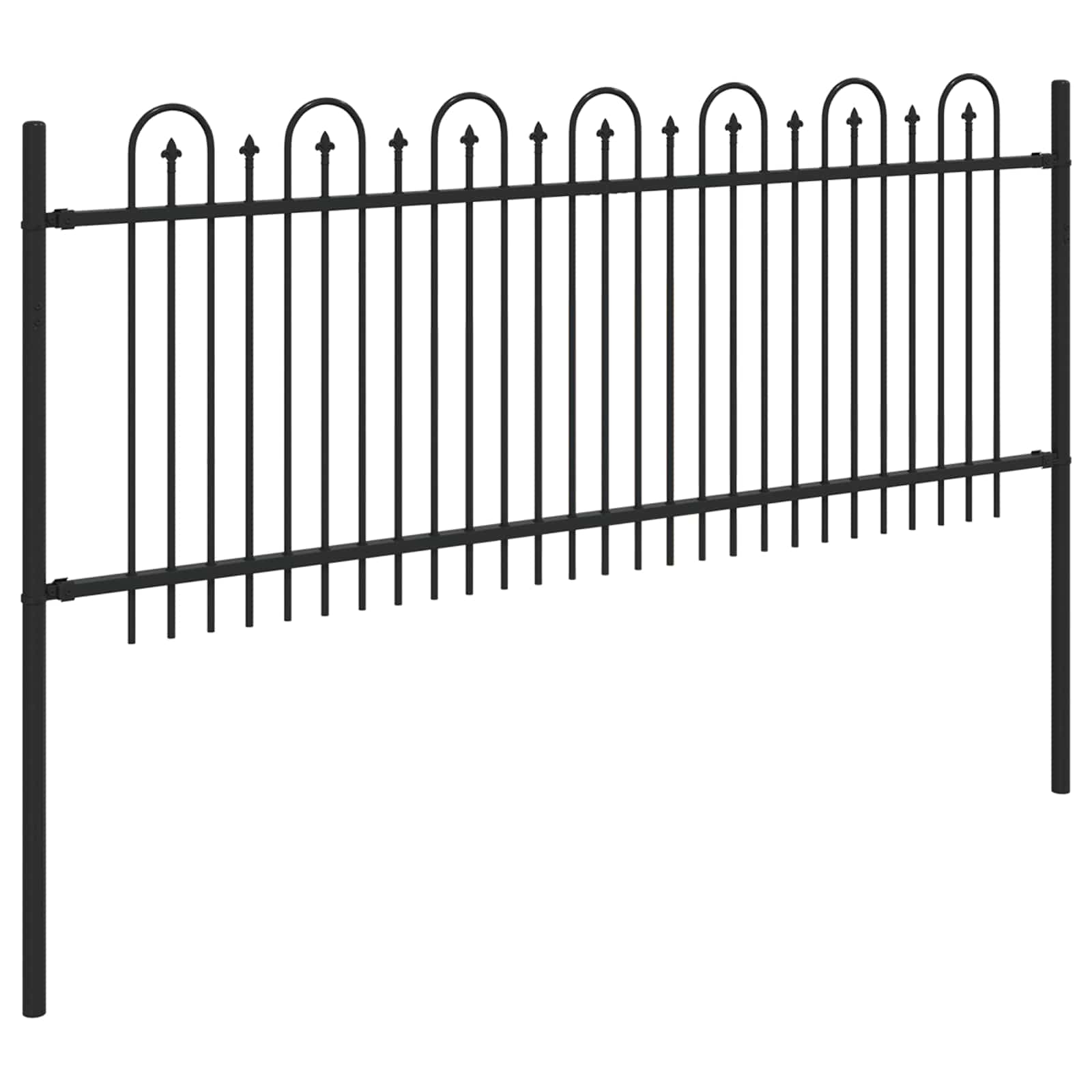 Dygliuota arkinė tvora Juoda 200 x 130 cm