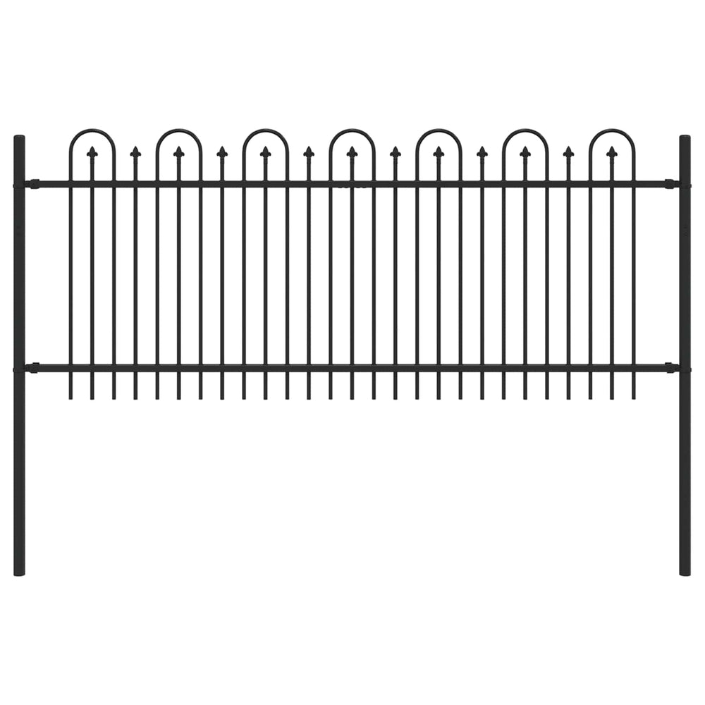 Dygliuota arkinė tvora Juoda 200 x 130 cm