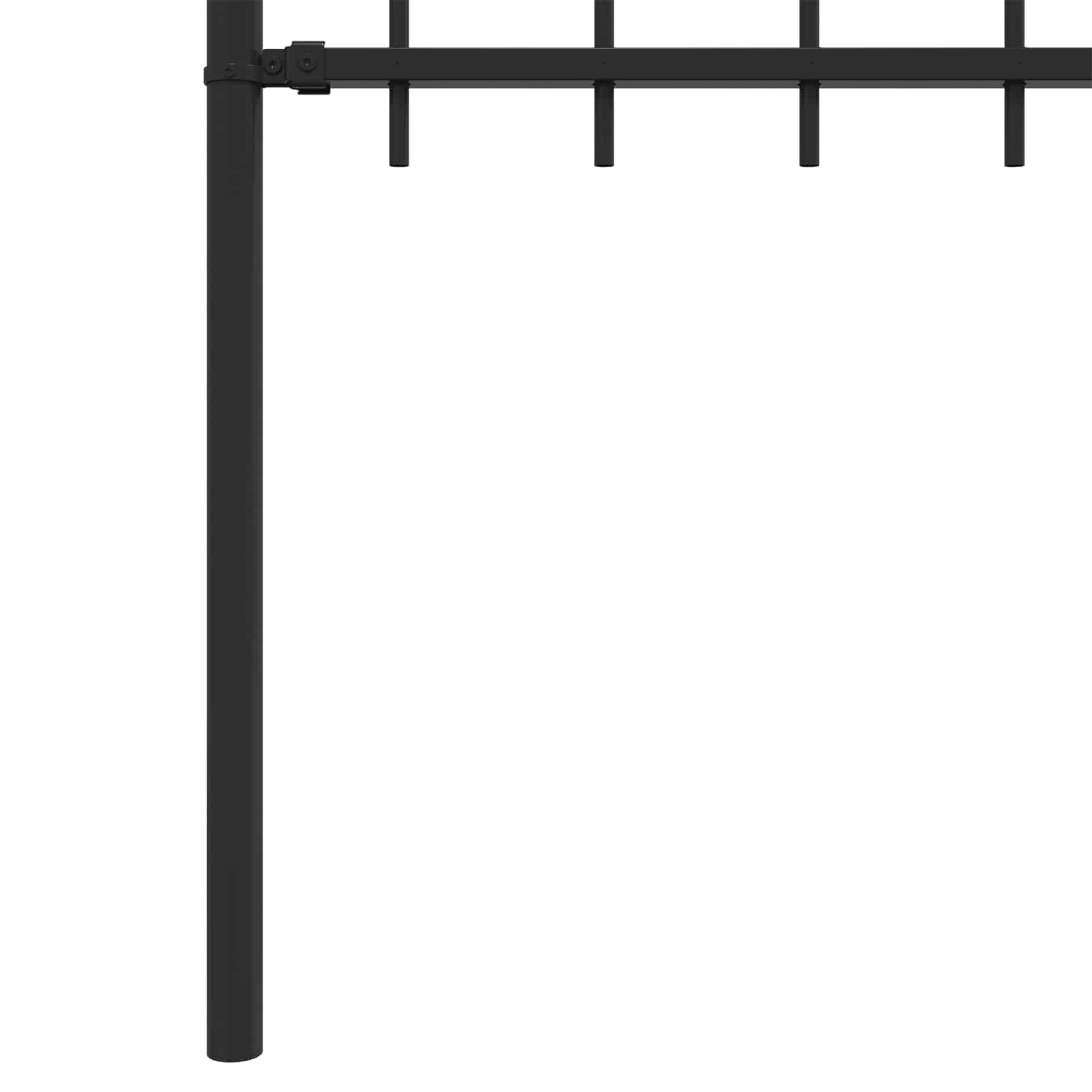 Annele žogs Melns 200 x 150 cm Pulverkrāsots tērauds