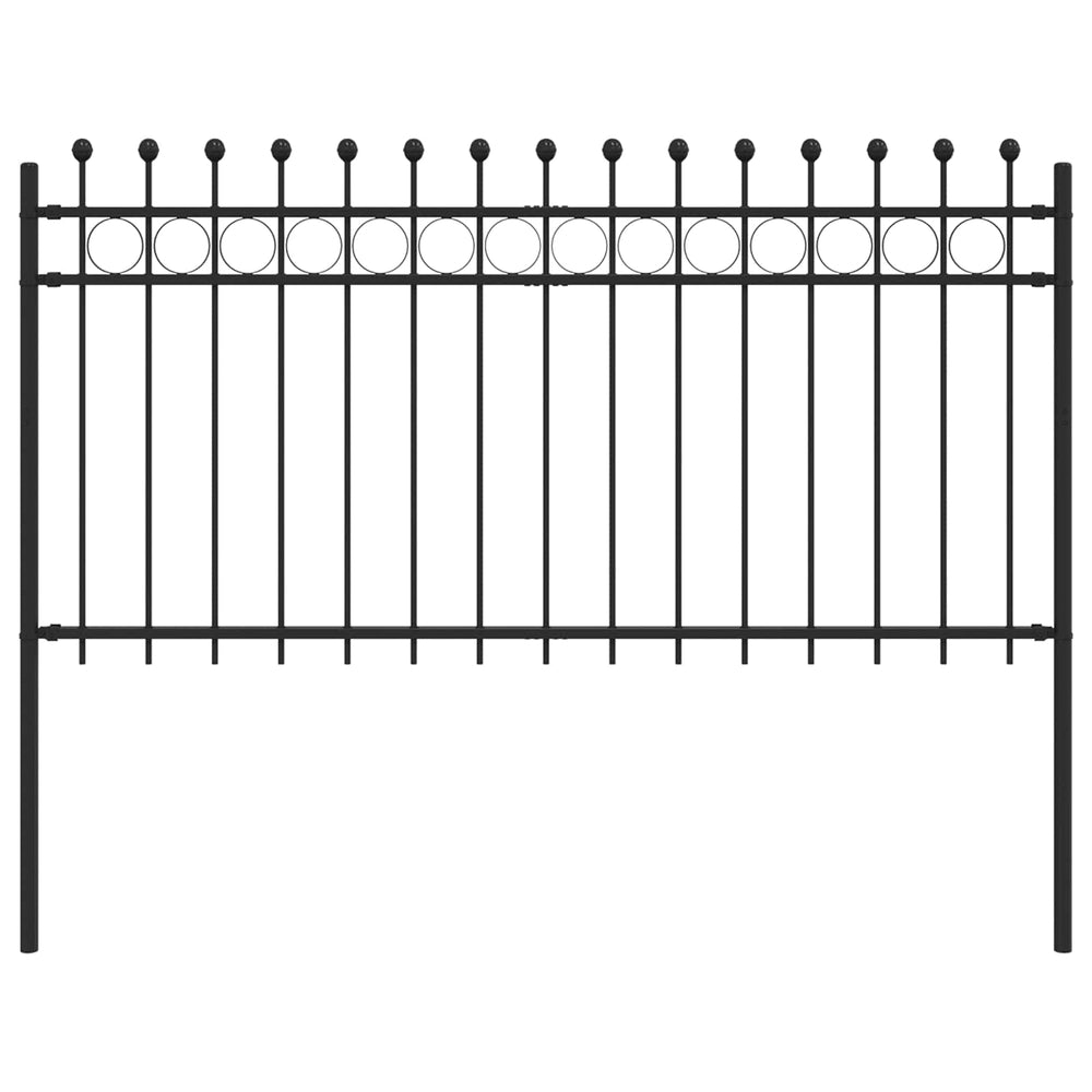 Annele Fence Black 200 x 150 cm Powder-coated steel