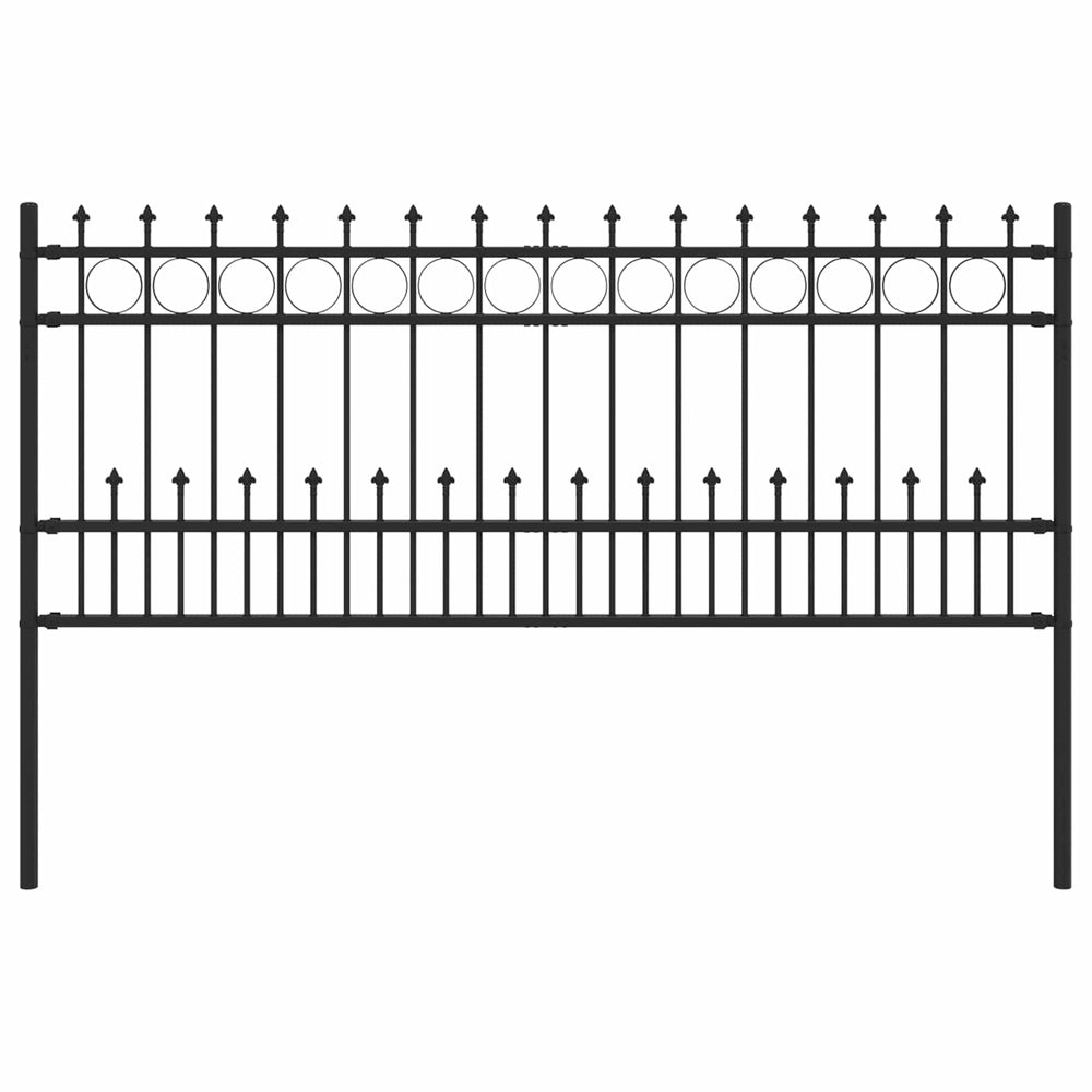 Dygliuota žiedų tvora Juoda 200 x 130 cm