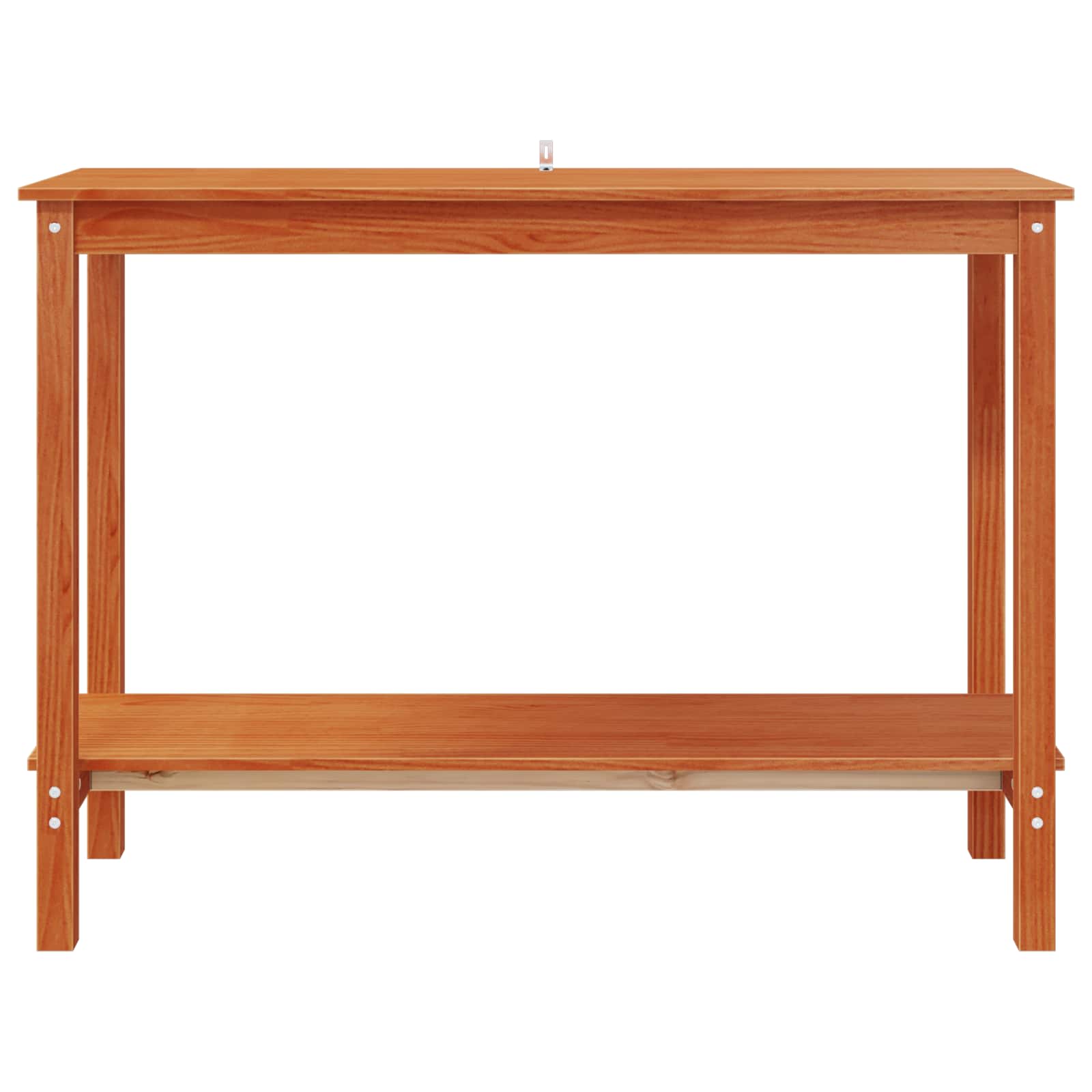 Console table with shelf Waxed Brown 110 x 40 x 80 cm