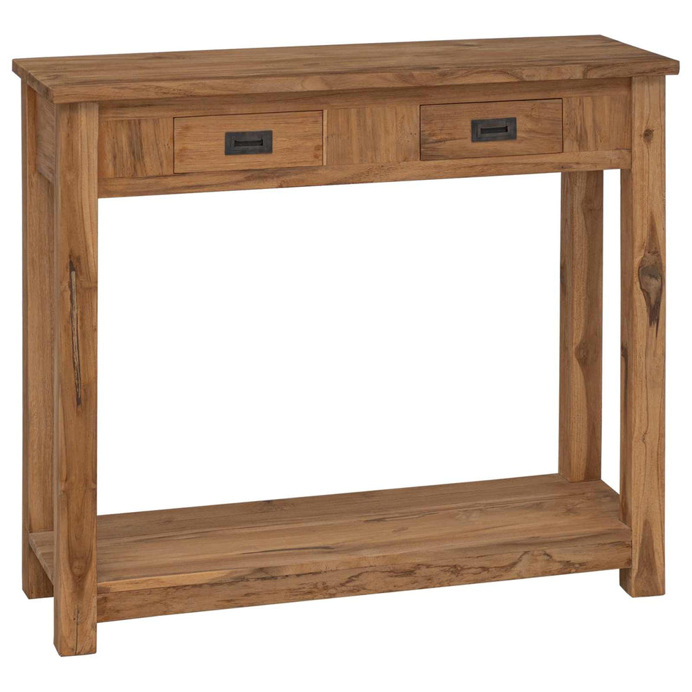 Konsolinis stalas Natūrali 90 x 30 x 80 cm Kieto teka medžio