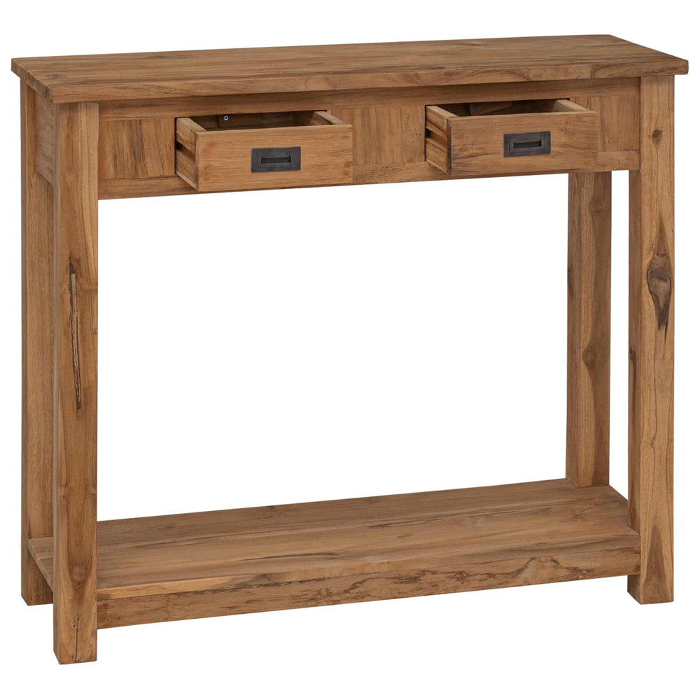 Konsolinis stalas Natūrali 90 x 30 x 80 cm Kieto teka medžio