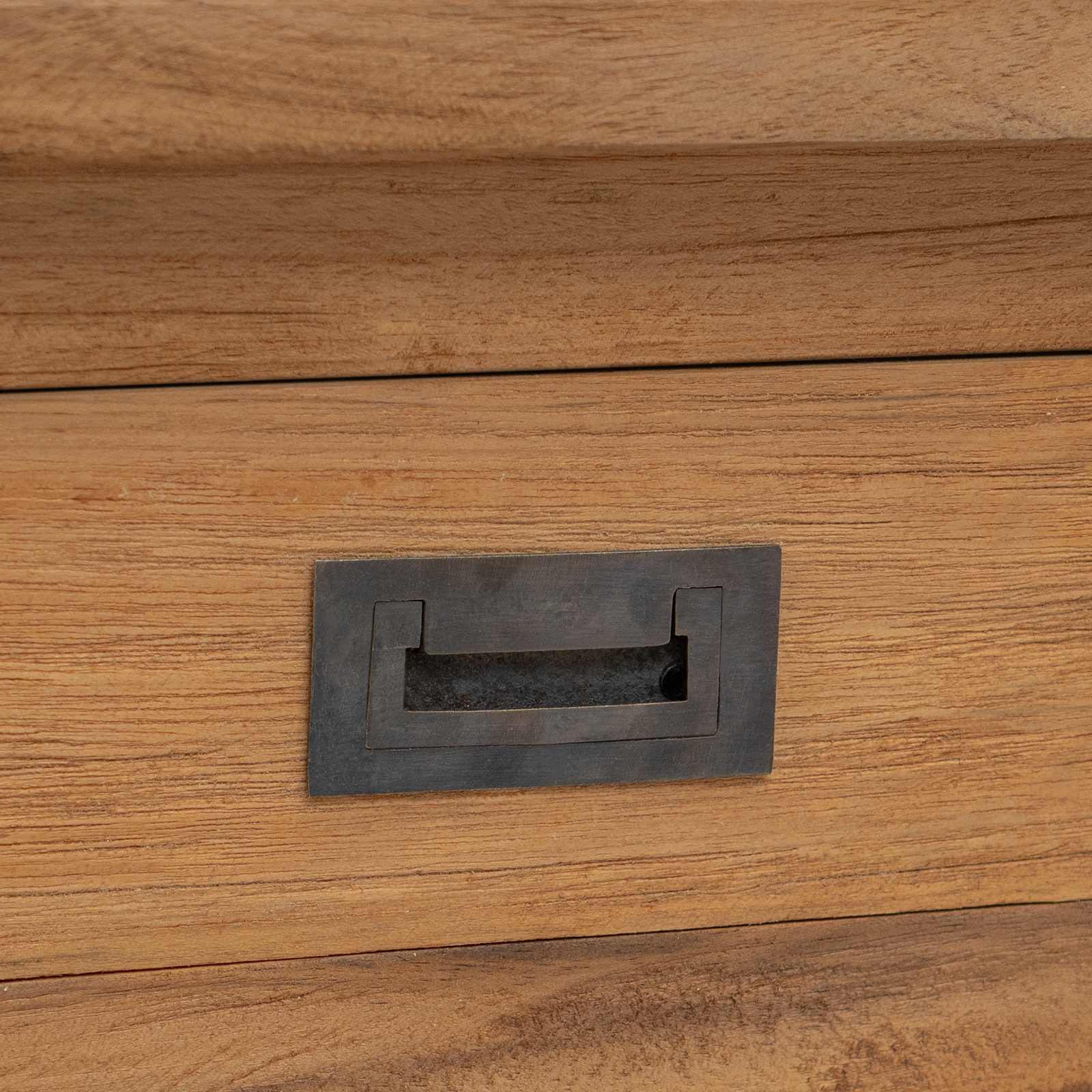 Konsolinis stalas Natūrali 110 x 30 x 80 cm Kieto teka medžio