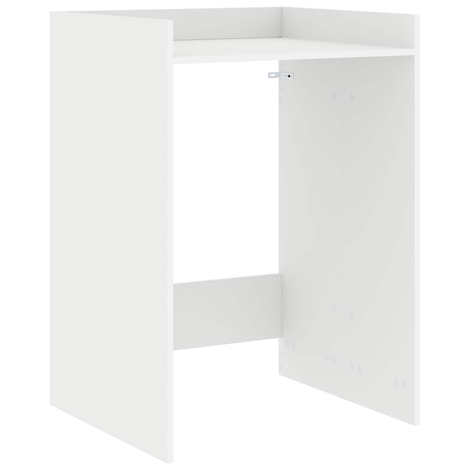 Skalbimo mašinos spintelė su saugykla Balta 67,5 x 62 x 97 cm