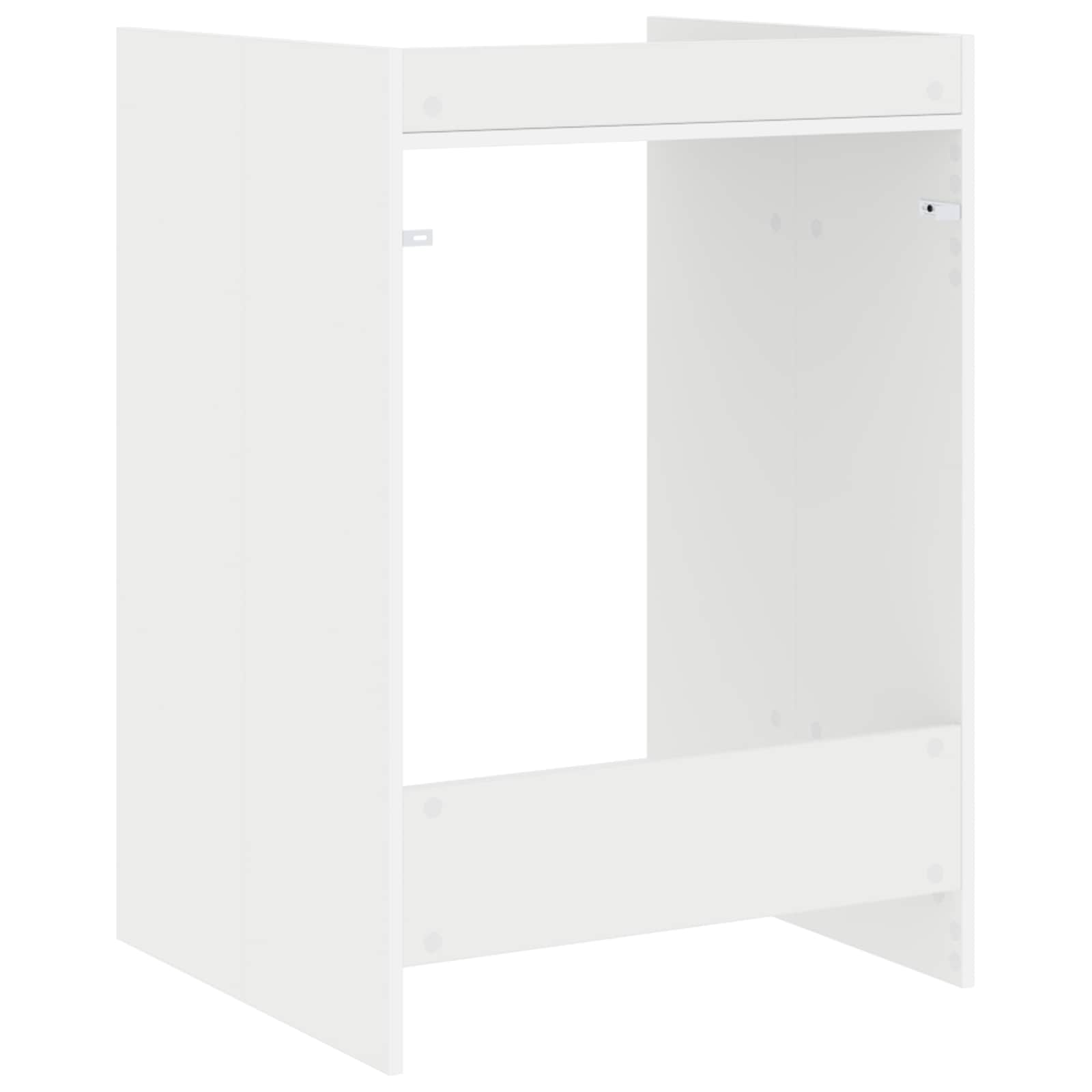 Skalbimo mašinos spintelė su saugykla Balta 67,5 x 62 x 97 cm