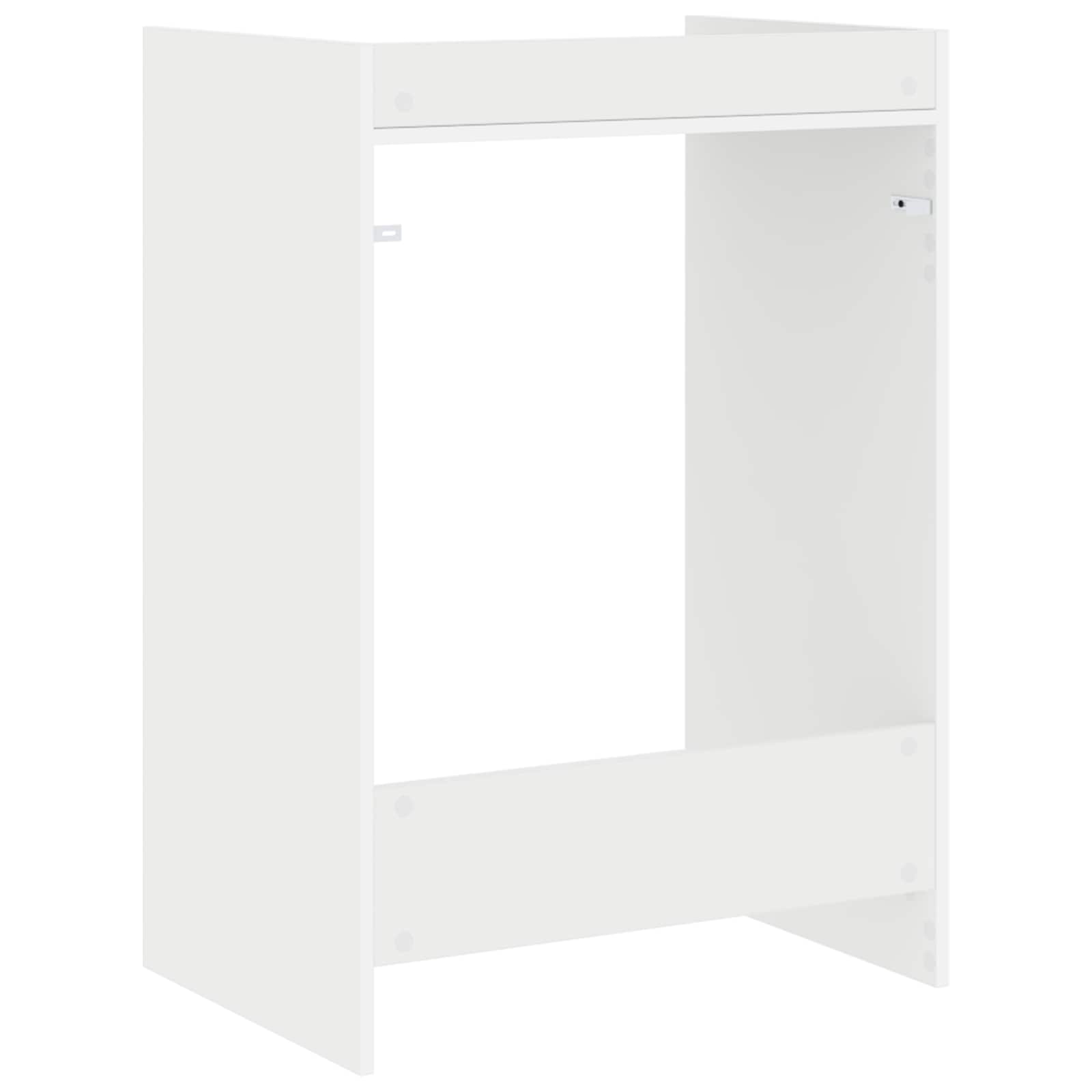 Veļasmašīnas skapītis ar uzglabāšanas vietu Balts 67,5 x 48 x 97 cm