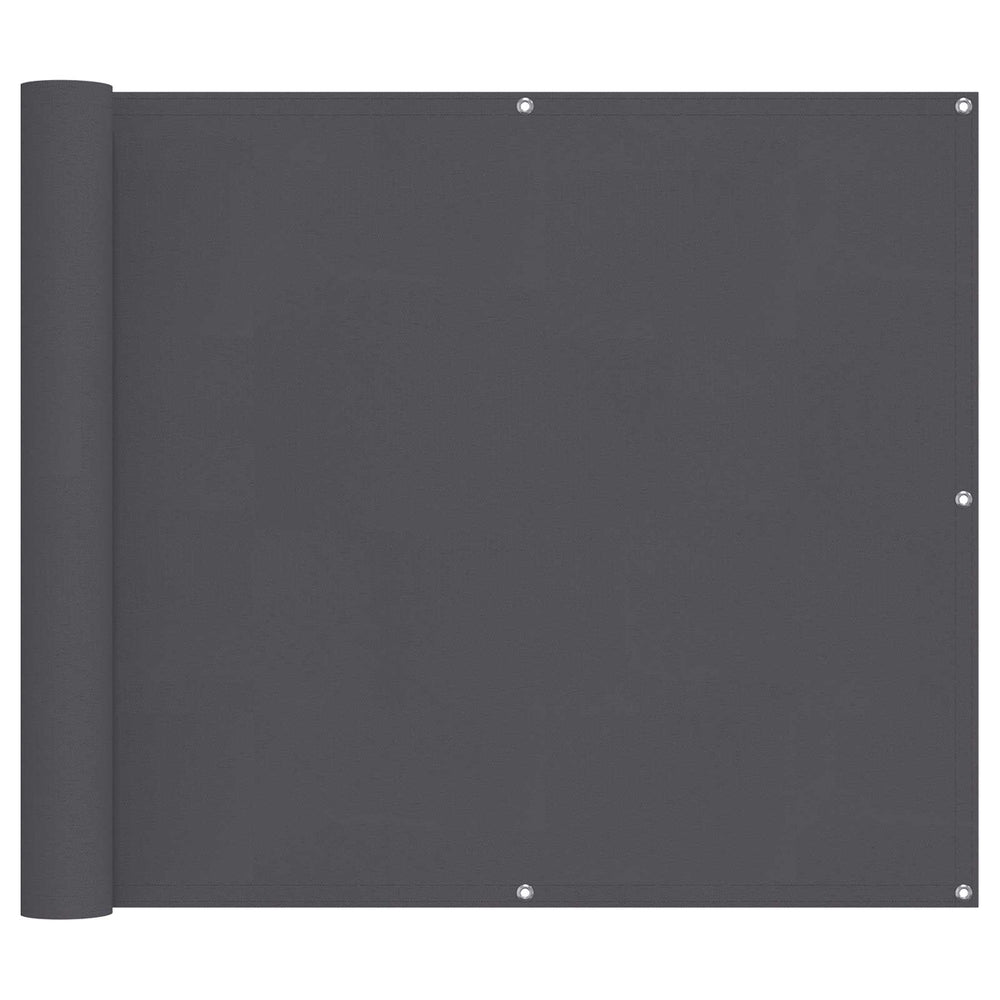 Balcony Screen 90 x 200 cm PU Coated Oxford Aluminium