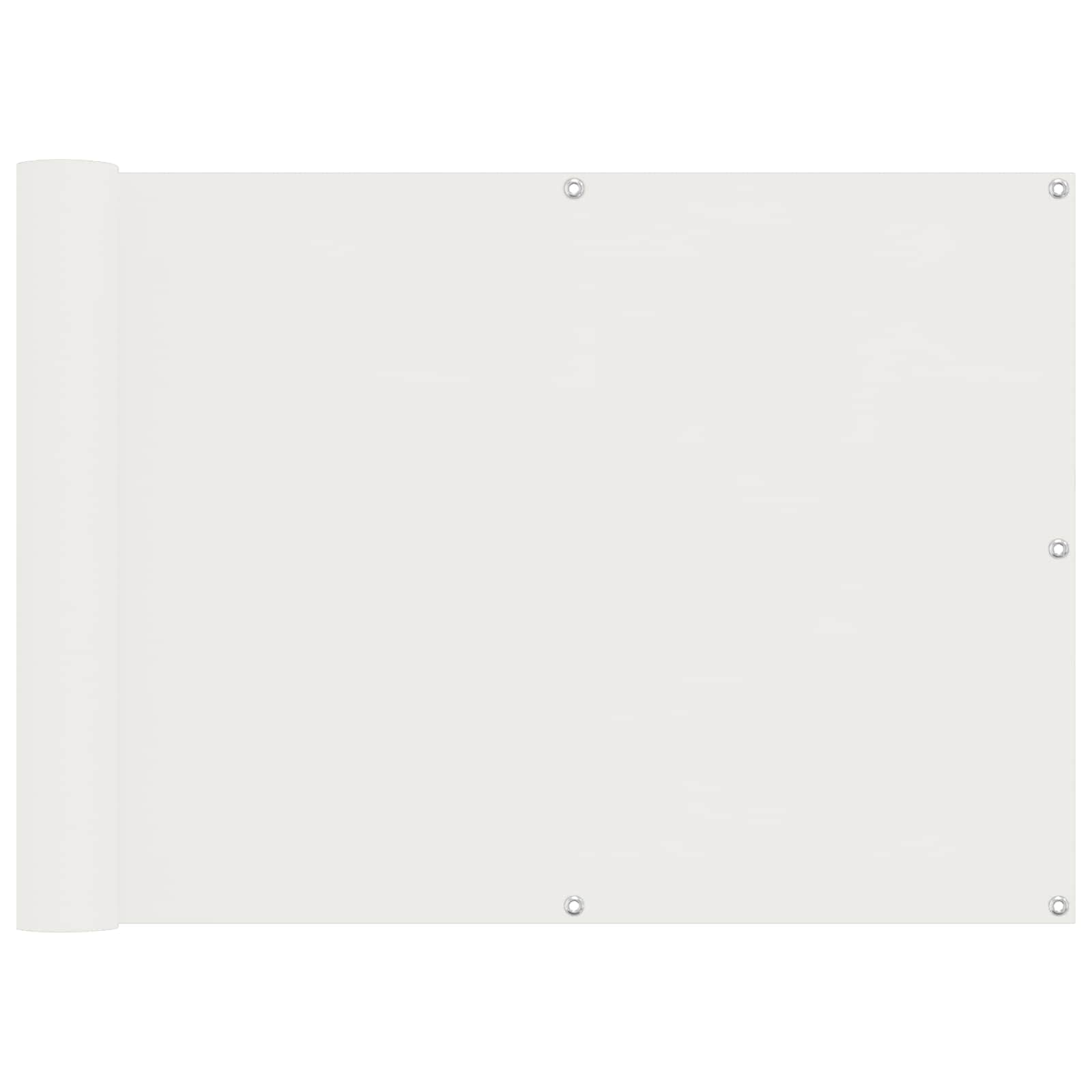 Balkono Ekranas Baltas 75 x 200 cm PU dengtas oksfordas alu