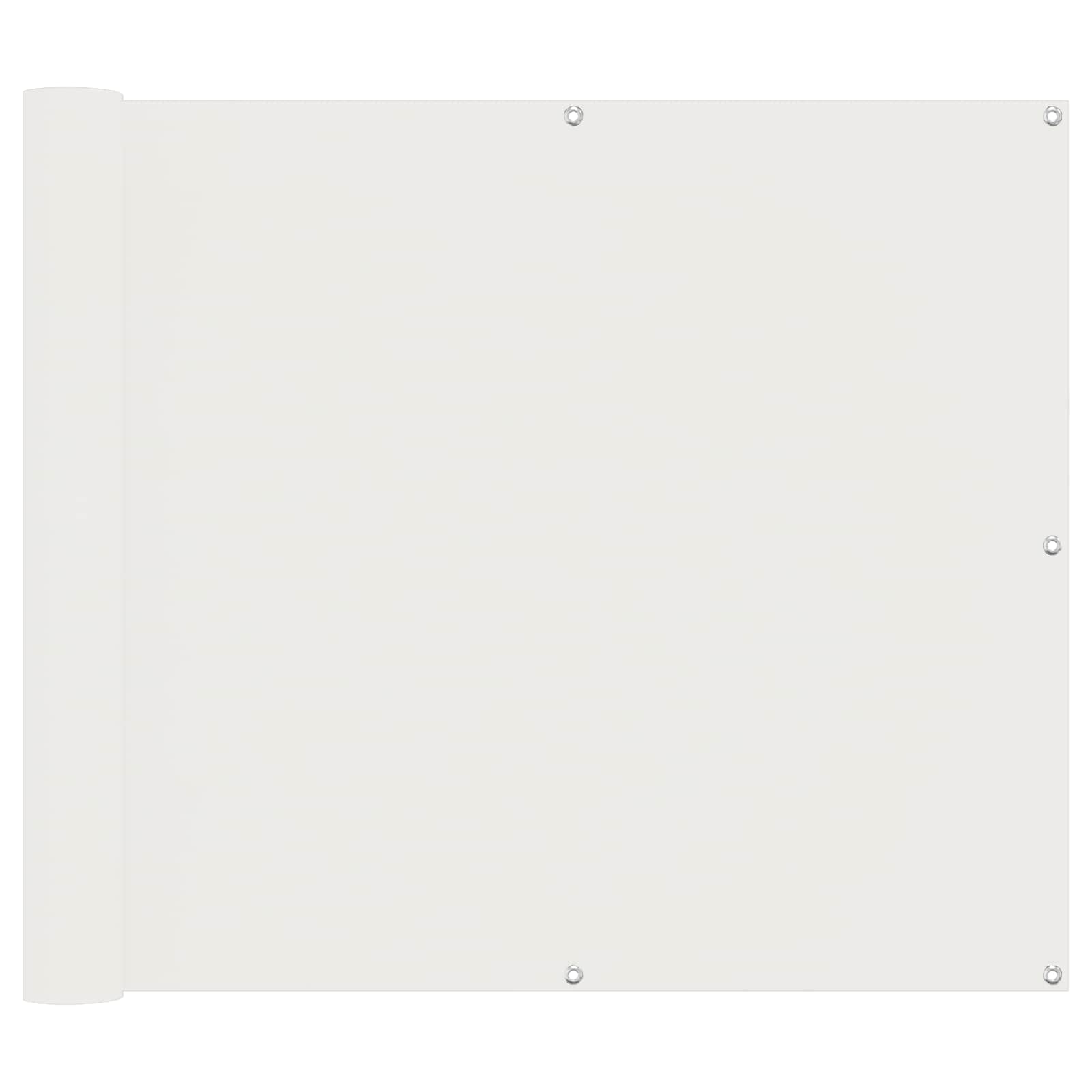 Balkona ekrāns balts 100 x 300 cm Oksfordas audums