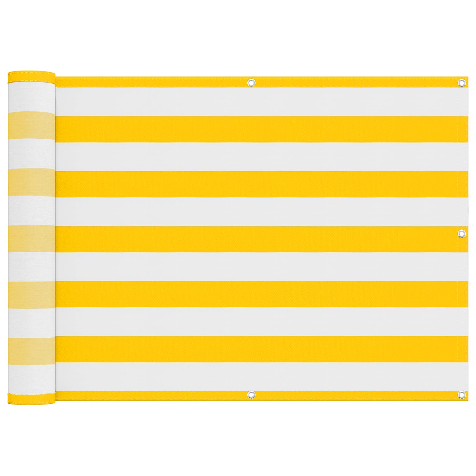Balkono Ekranas Geltona ir balta 75 x 200 cm