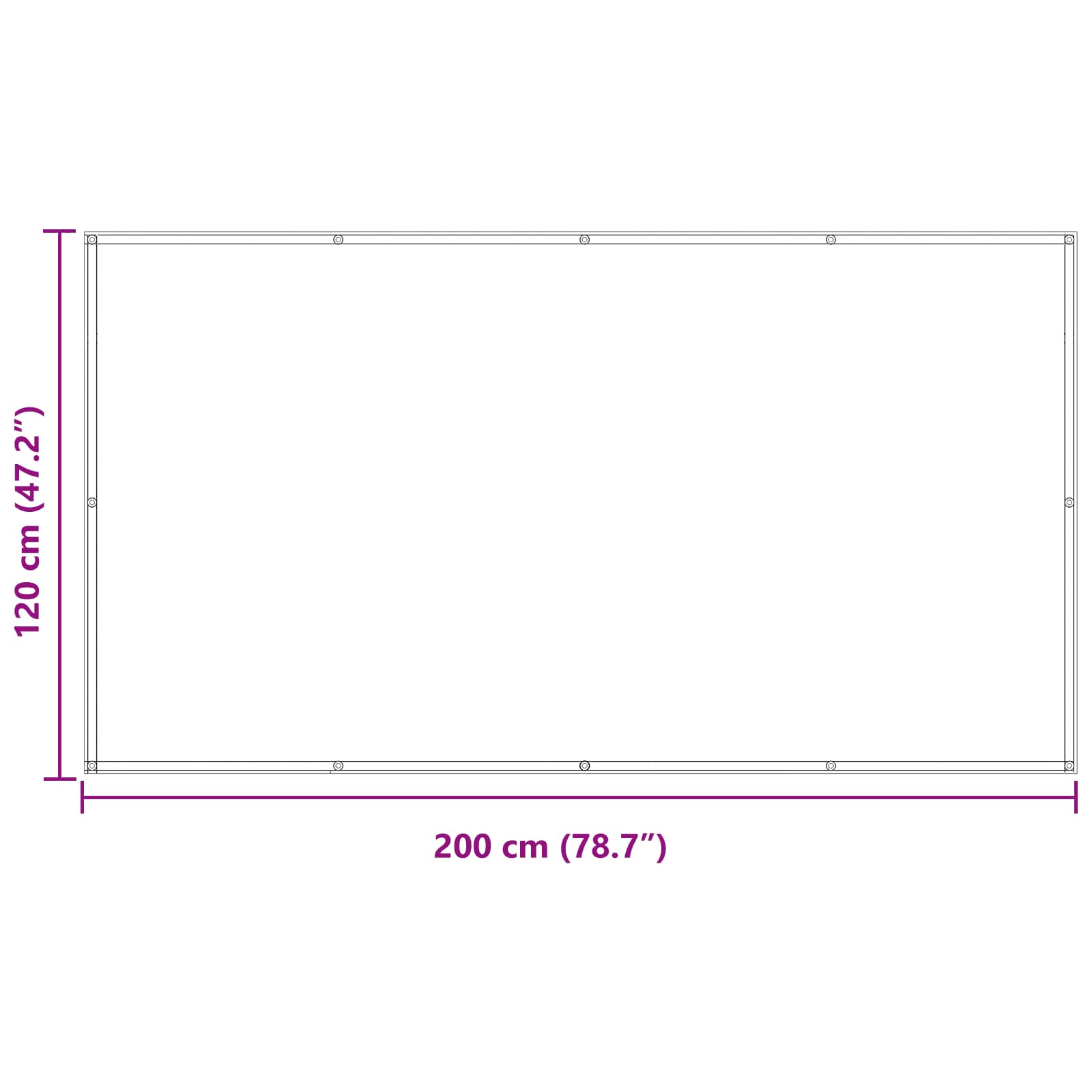 Balkono Ekranas Geltona ir balta 120 x 200 cm