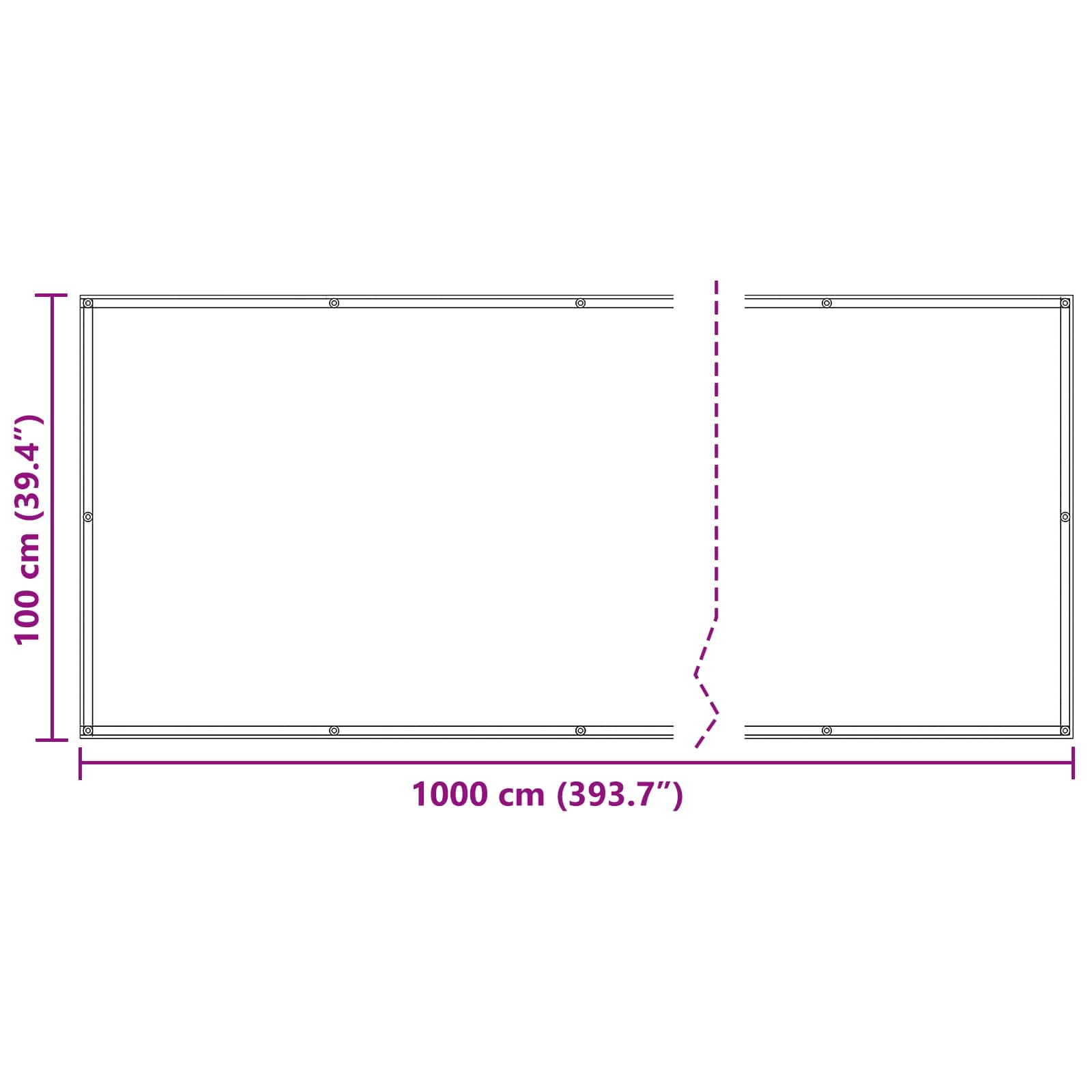 Balkono Ekranas Oranžinė ir ruda 100 x 1000 cm Oksfordo audinys