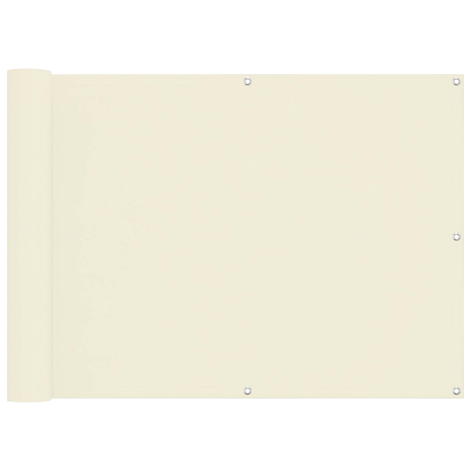 Balkono Ekranas Kreminė 75 x 200 cm Oksfordo audinys