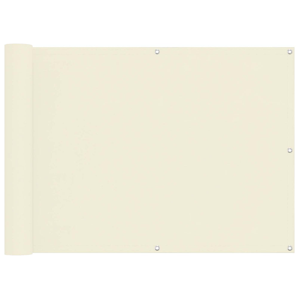 Balkono Ekranas Kreminė 75 x 200 cm Oksfordo audinys